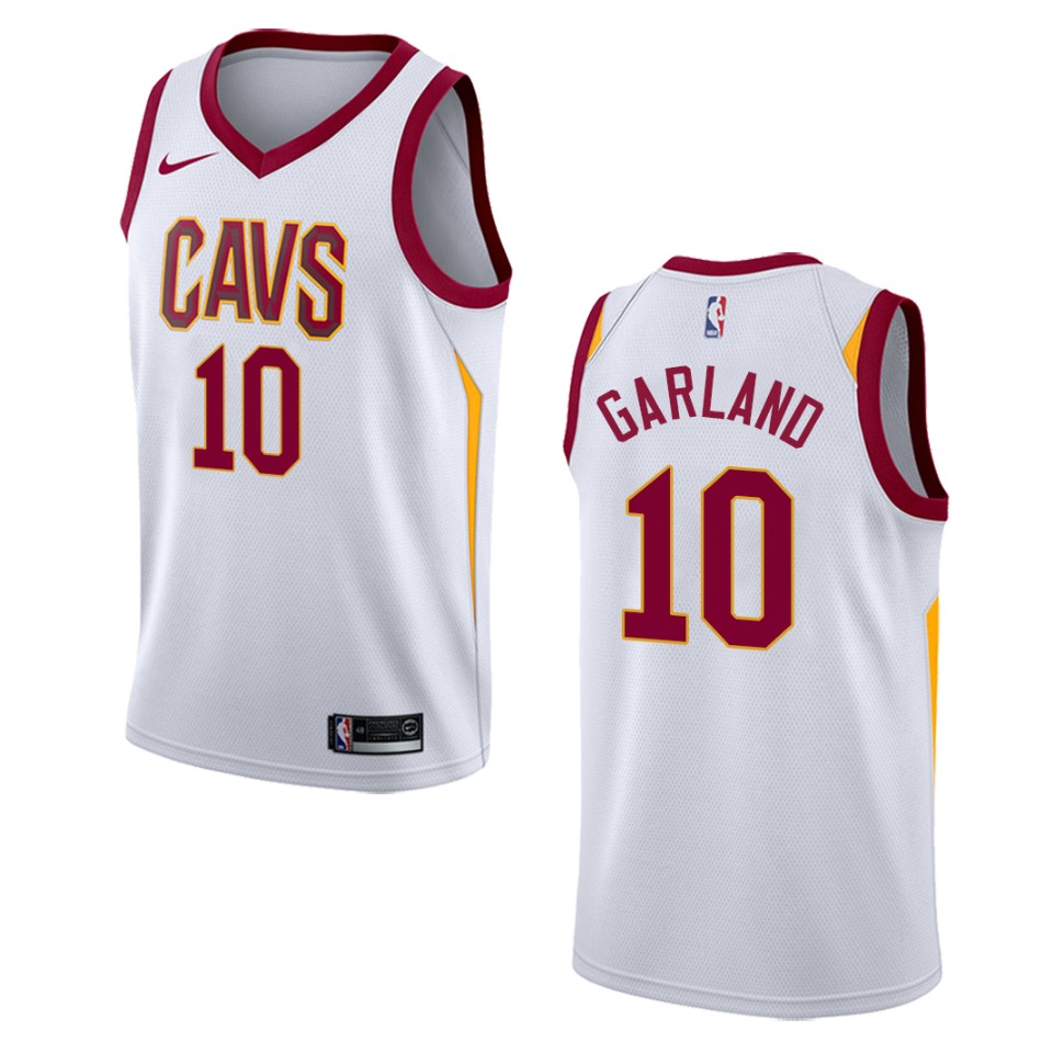 Men's Cleveland Cavaliers #10 Darius Garland Association Swingman Jersey - White