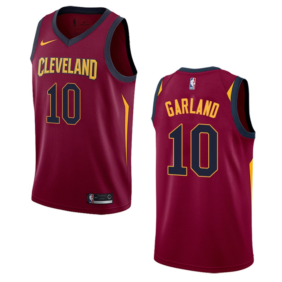 Men's Cleveland Cavaliers #10 Darius Garland Icon Swingman Jersey - Maroon