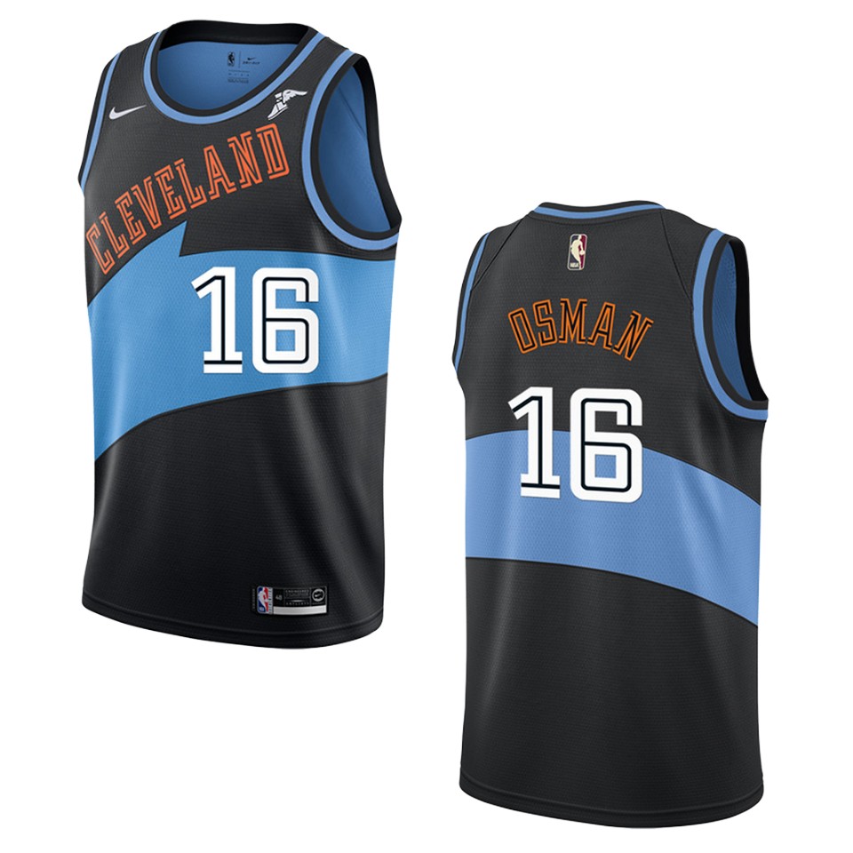 Men's Cleveland Cavaliers #16 Cedi Osman Hardwood Classics Swingman Jersey - Black