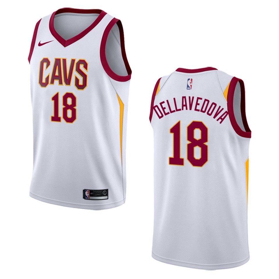 Men's Cleveland Cavaliers #18 Matthew Dellavedova Association Swingman Jersey - White