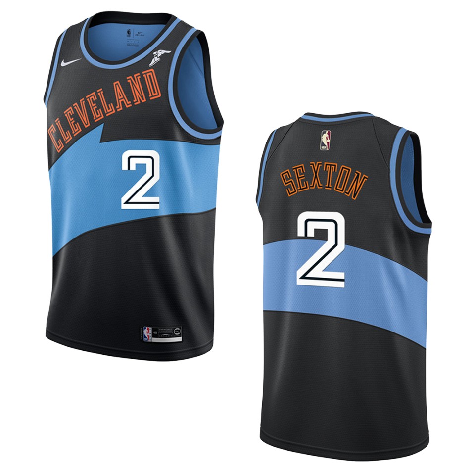 Men's Cleveland Cavaliers #2 Collin Sexton Hardwood Classics Swingman Jersey - Black