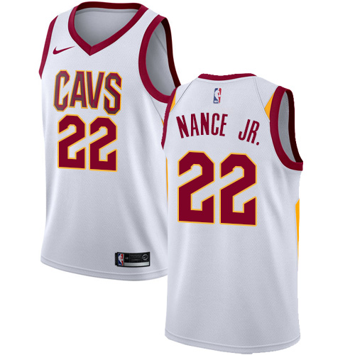 Men's Cleveland Cavaliers #22 Larry Nance Jr. Association Swingman Jersey - White