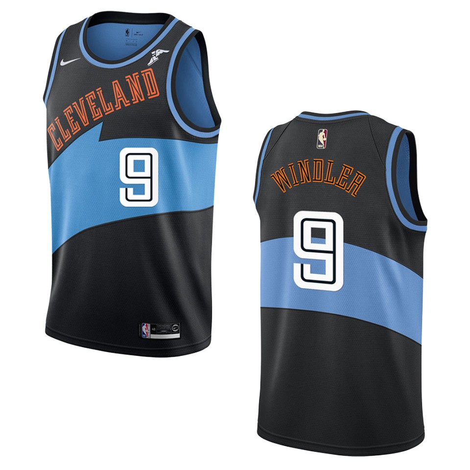 Men's Cleveland Cavaliers #9 Dylan Windler Hardwood Classics Swingman Jersey - Black