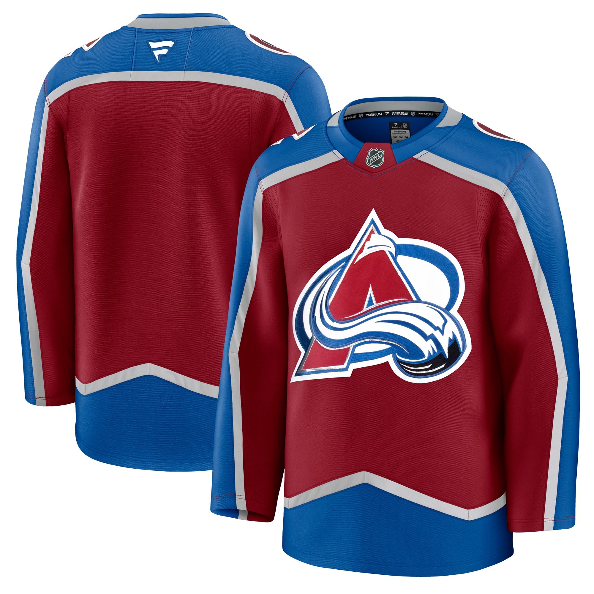 Men's Colorado Avalanche Burgundy Home Premium Jersey - JS619 