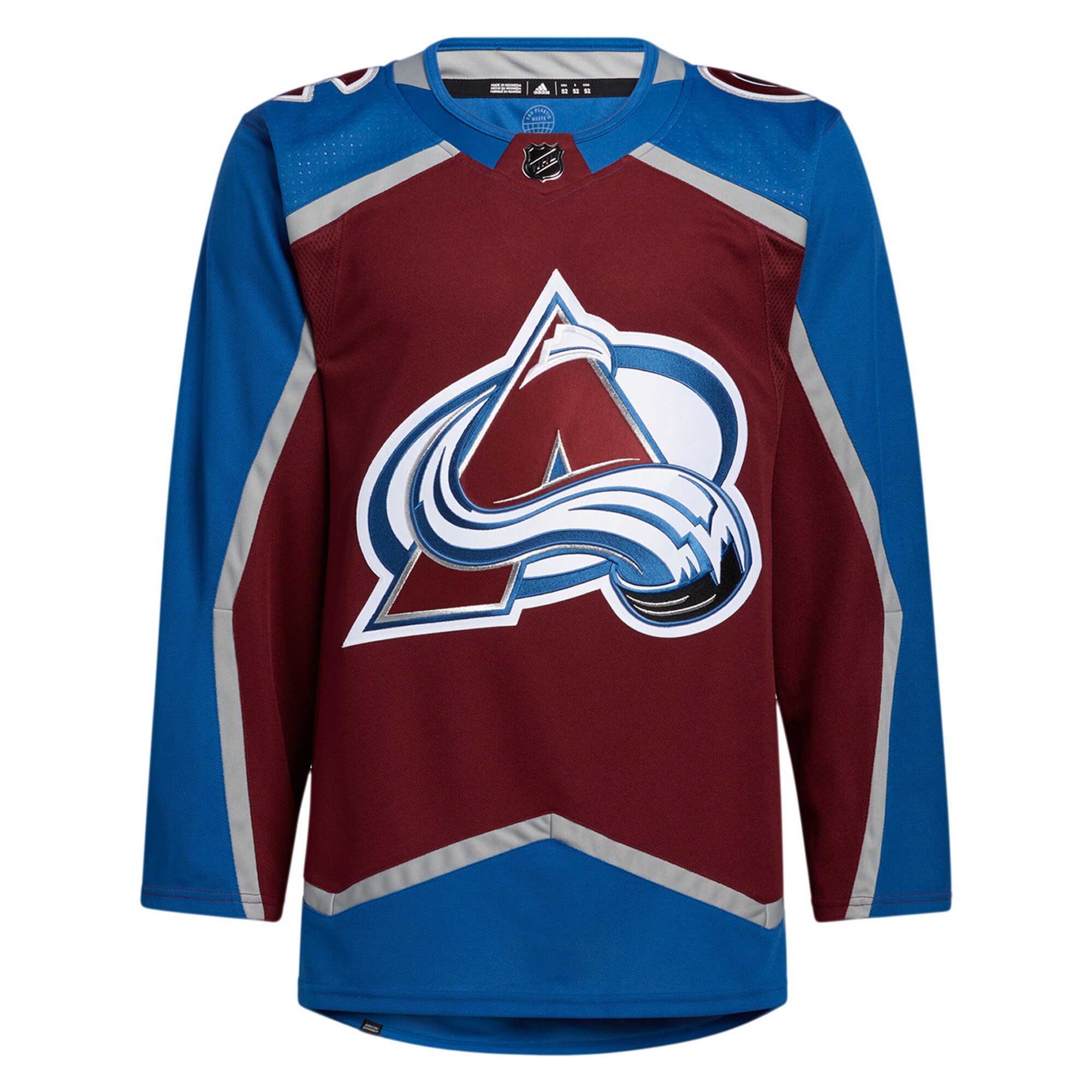 Alternative view of Men's Colorado Avalanche Burgundy Home Primegreen Jersey - JS951 