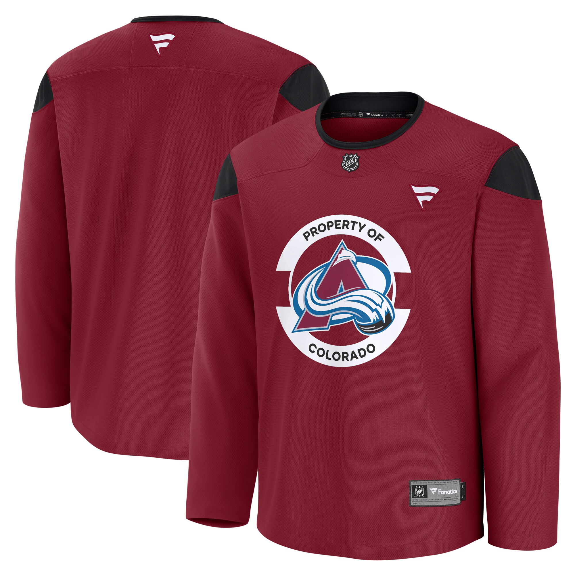 Men's Colorado Avalanche Burgundy Team Practice Jersey - JS732 