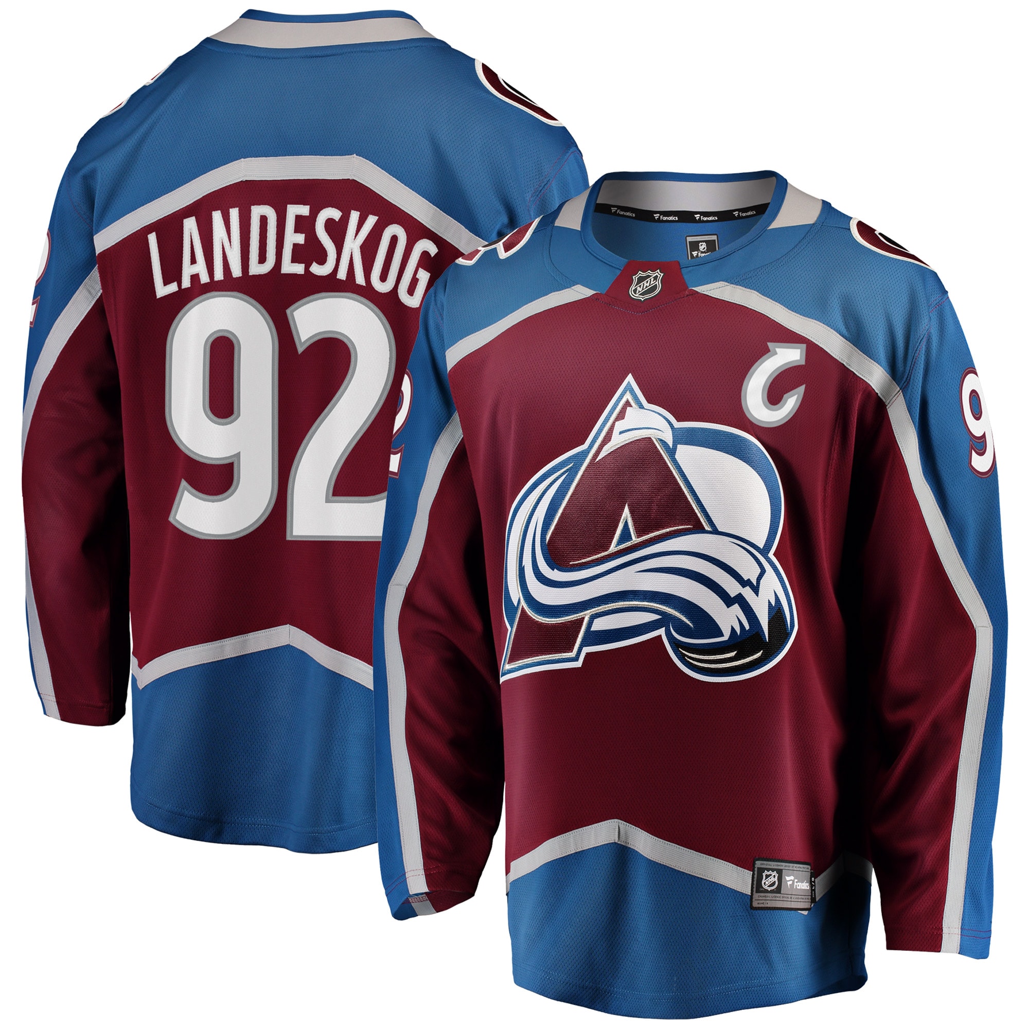 Men's Colorado Avalanche Gabriel Landeskog Burgundy Breakaway Player Jersey - JS915 