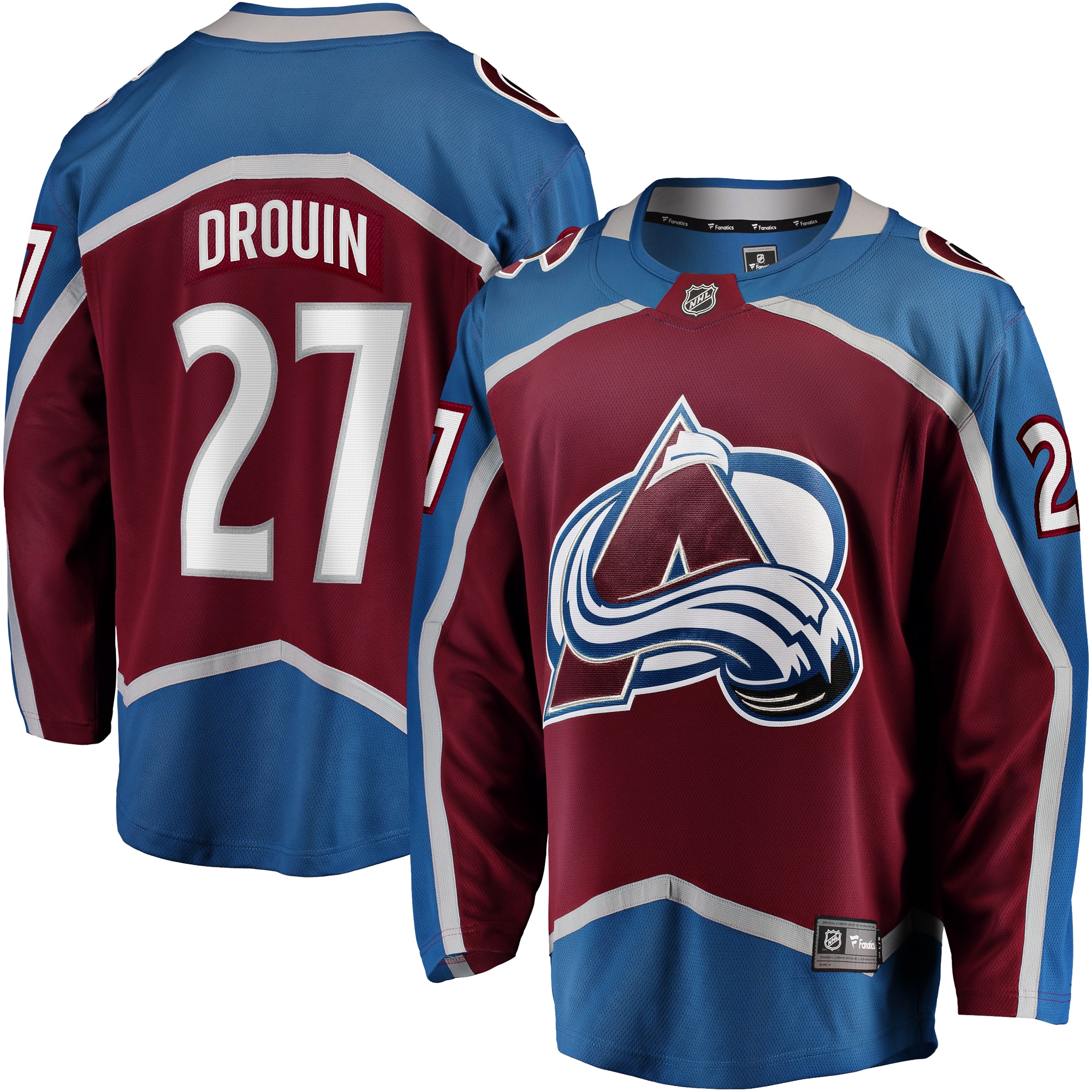 Men's Colorado Avalanche Jonathan Drouin Maroon Home Breakaway Jersey - JS549 