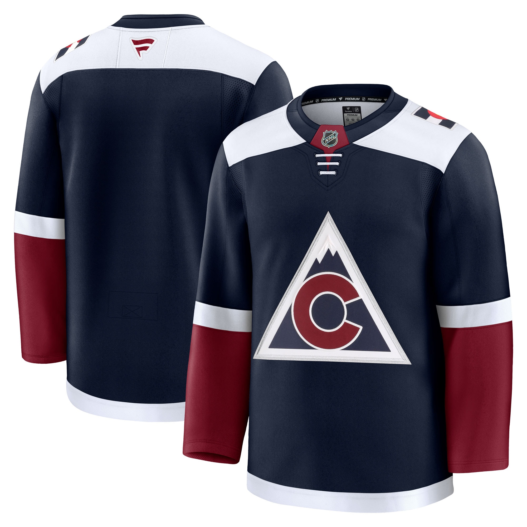 Men's Colorado Avalanche Navy Alternate Premium Jersey - JS394 