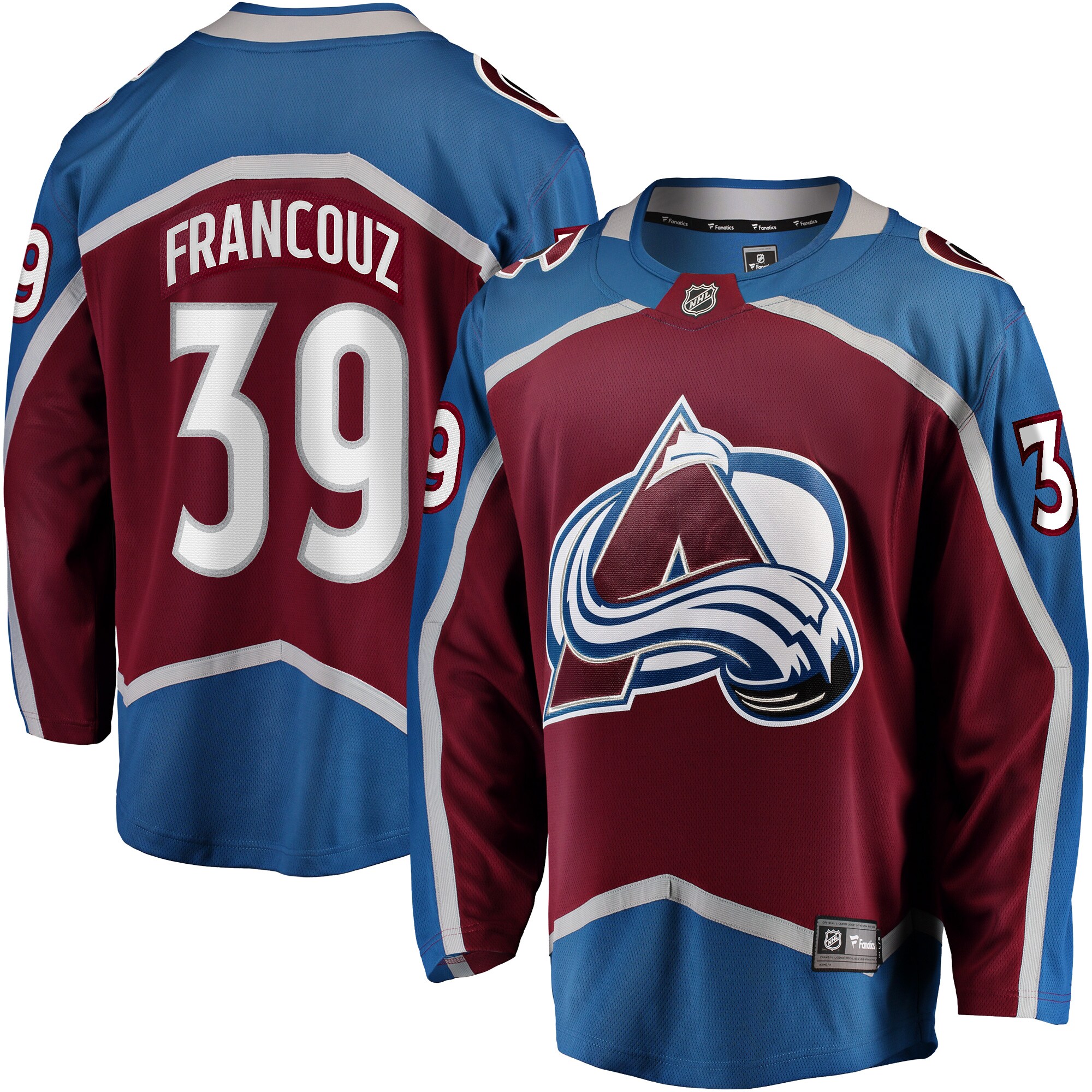 Men's Colorado Avalanche Pavel Francouz Burgundy Breakaway Player Jersey - JS191 