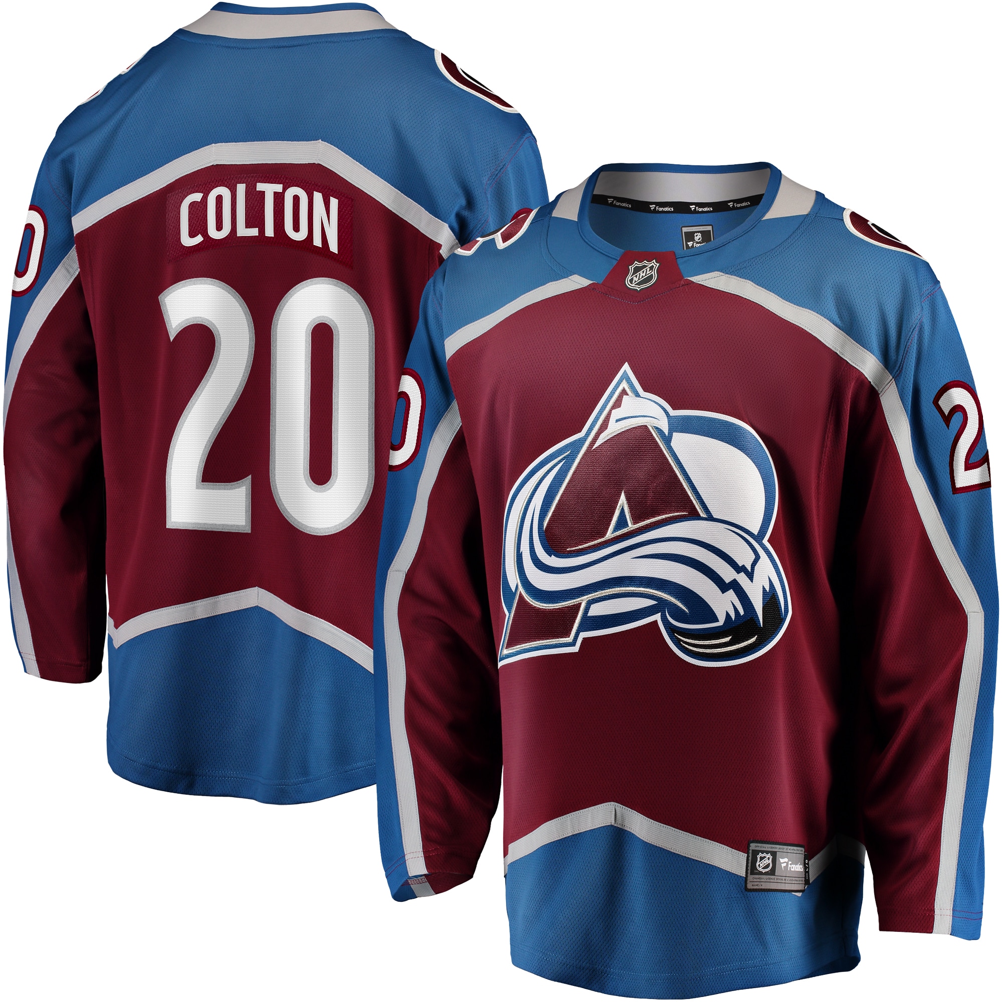 Men's Colorado Avalanche Ross Colton Maroon Home Breakaway Jersey - JS284 