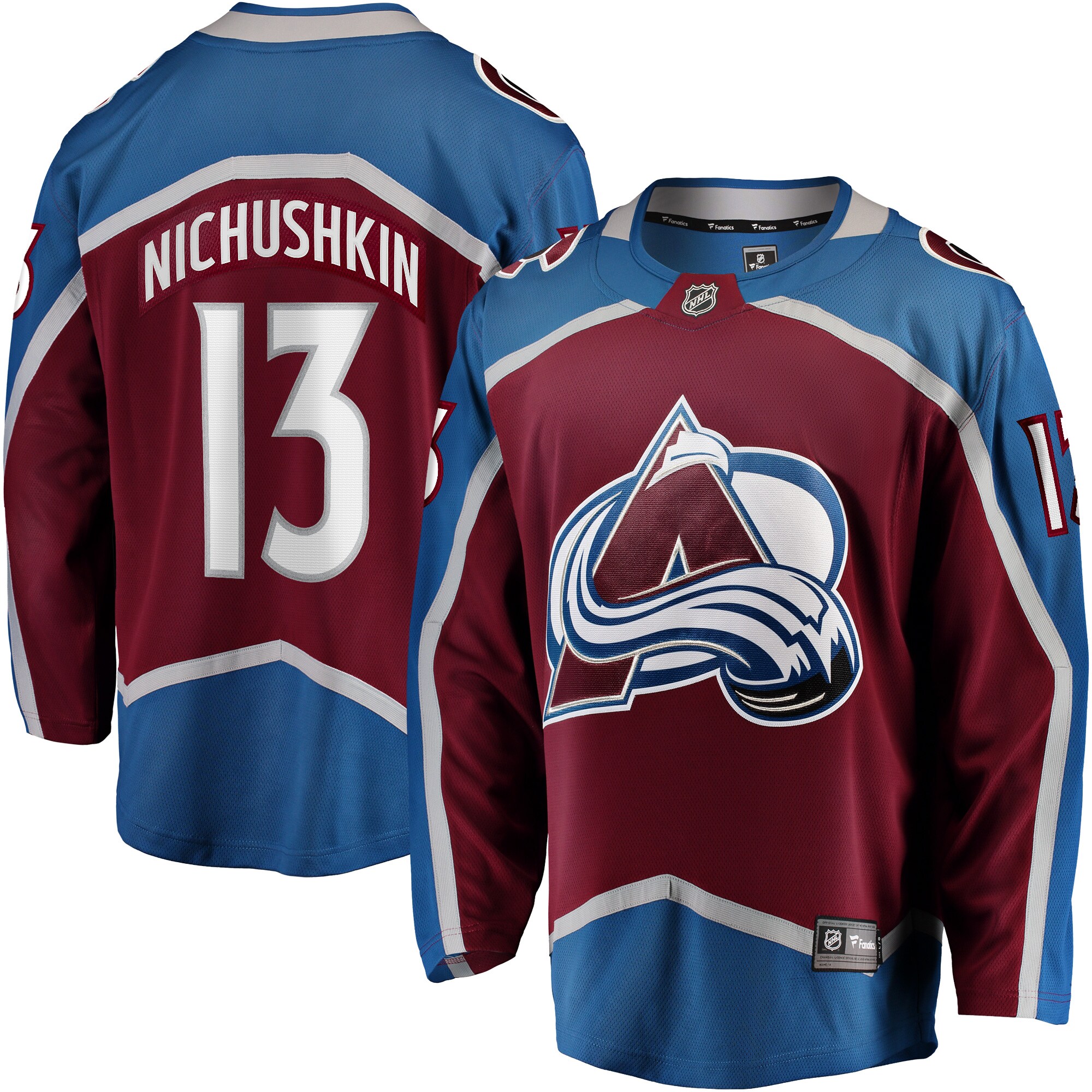 Men's Colorado Avalanche Valeri Nichushkin Burgundy Breakaway Player Jersey - JS963 