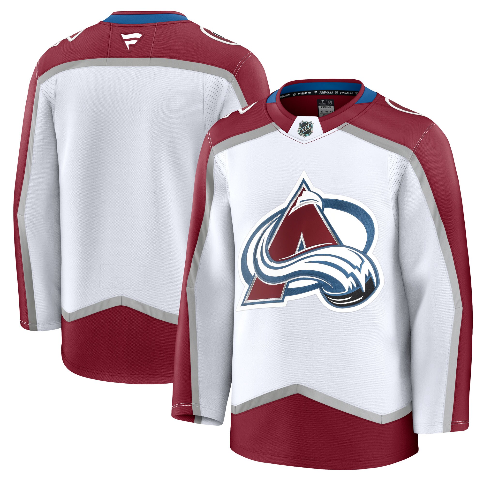 Men's Colorado Avalanche White Away Premium Jersey - JS680 