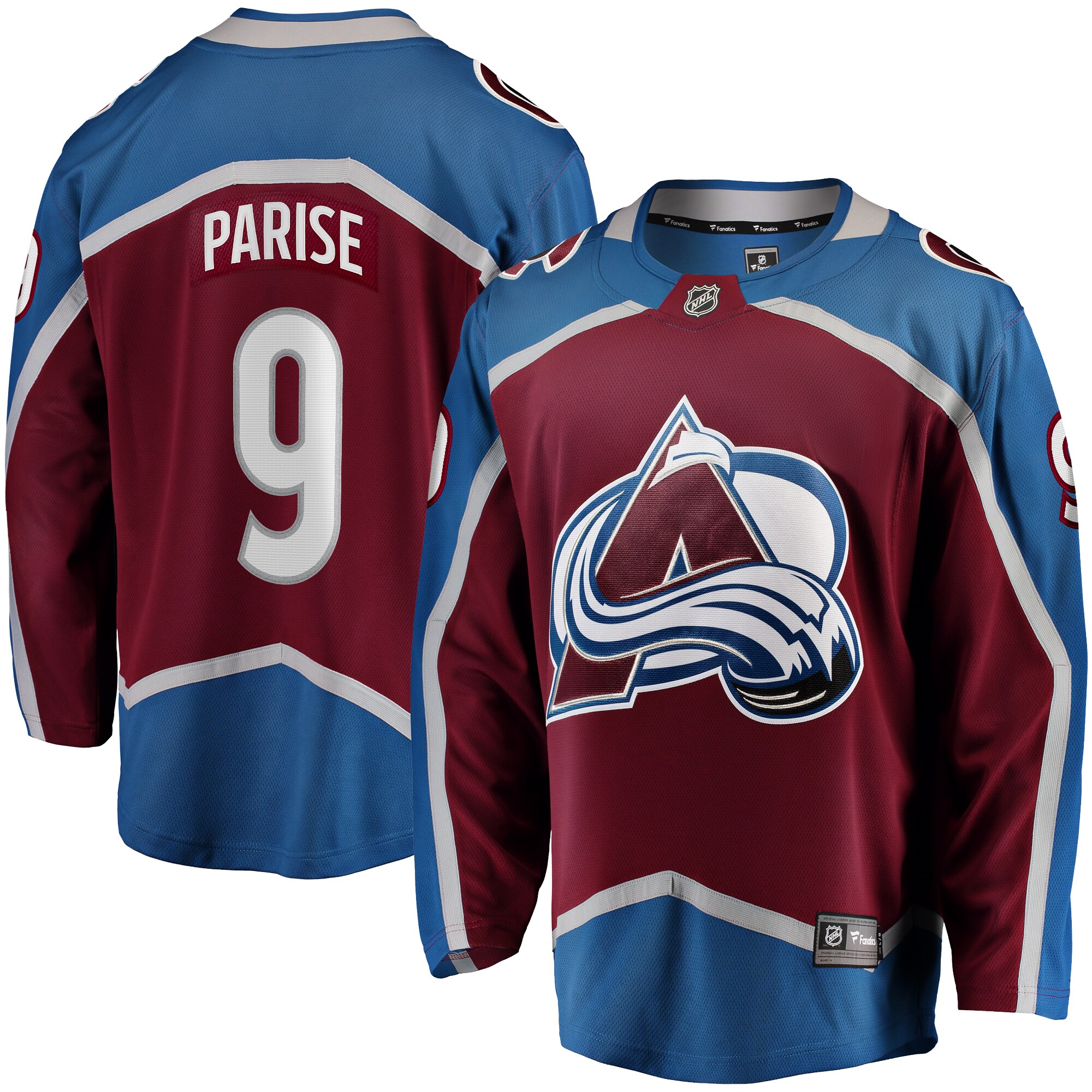 Men's Colorado Avalanche Zach Parise Maroon Home Premier Breakaway Player Jersey - JS294 