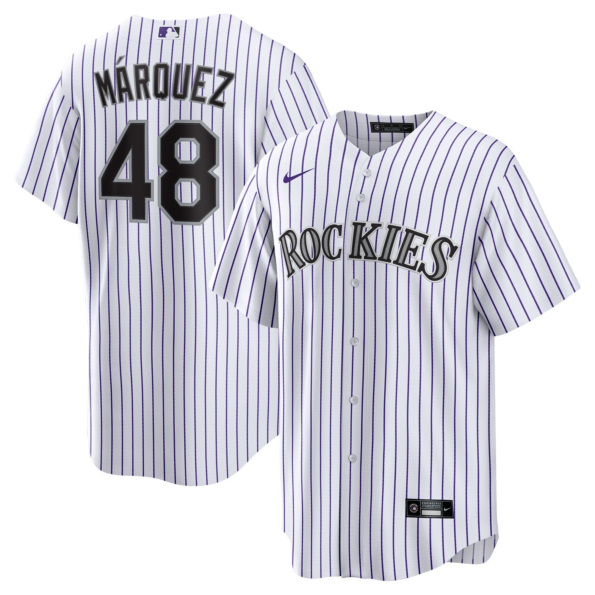 Men's Colorado Rockies Germán Márquez White Home Player Jersey