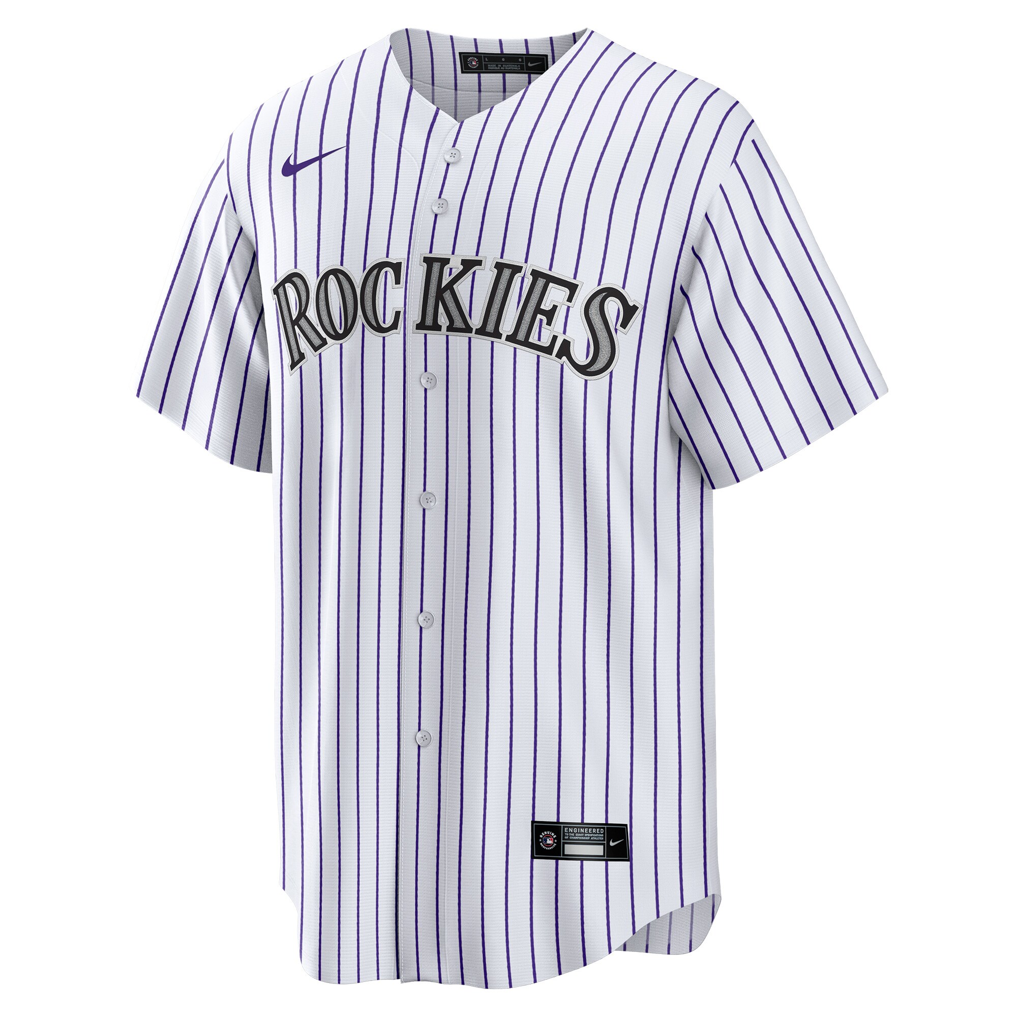 Alternative view of Men's Colorado Rockies Germán Márquez White Home Player Jersey