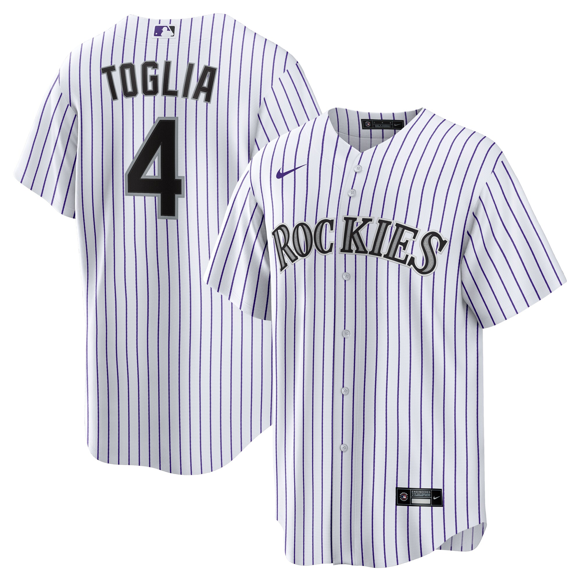 Men's Colorado Rockies Michael Toglia White Home Jersey