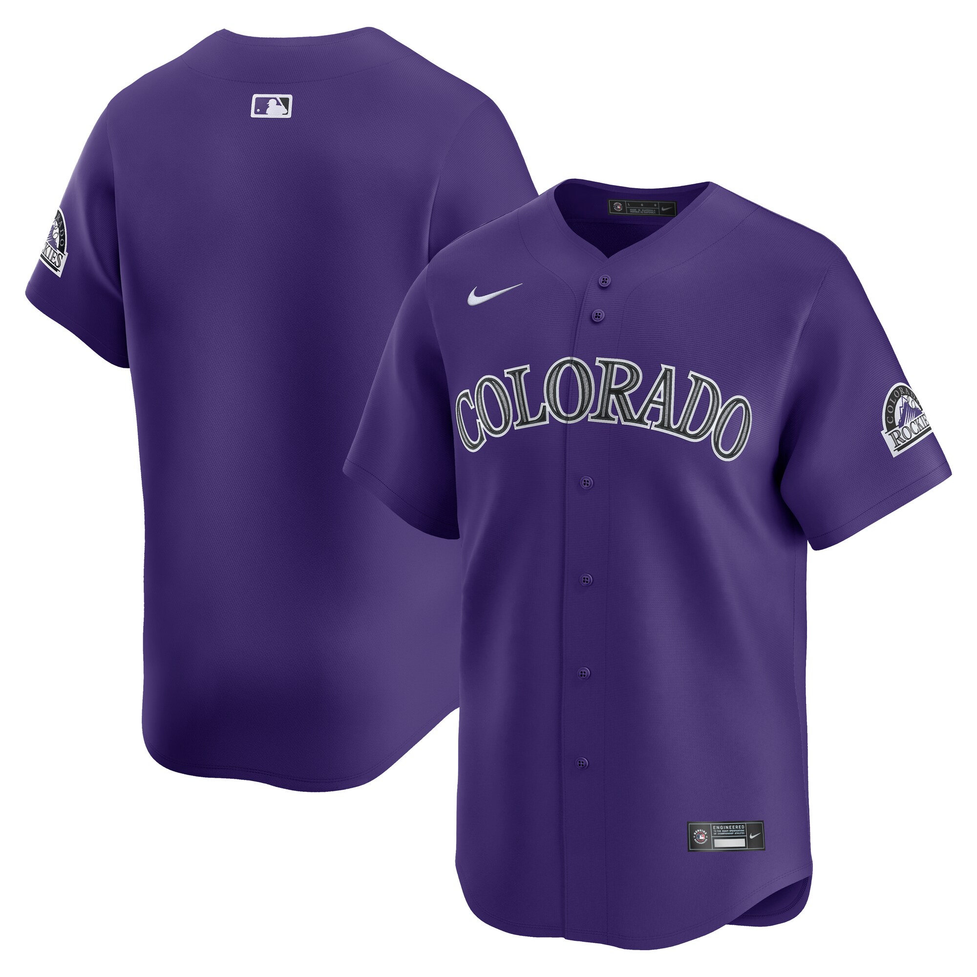 Men's Colorado Rockies Purple Alternate Limited Jersey