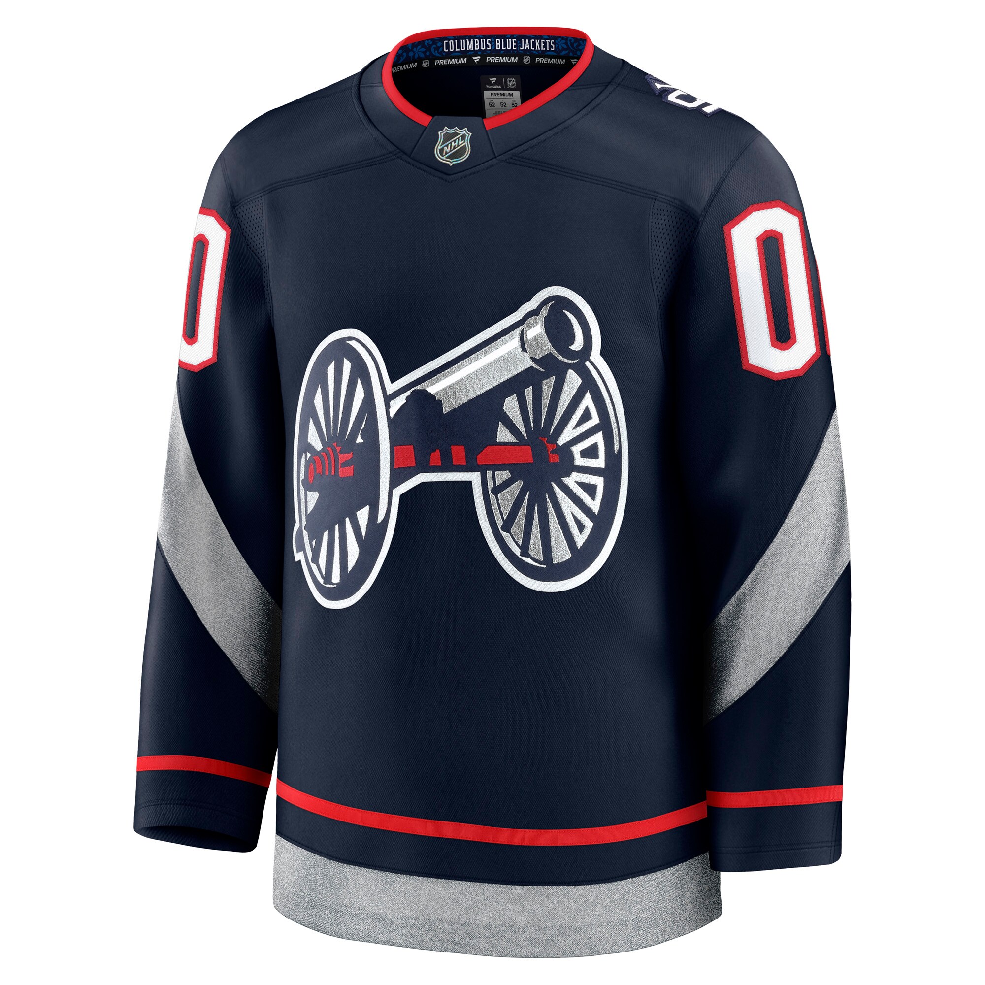 Alternative view of Men's Columbus Blue Jackets Navy 2025 NHL Stadium Series Premium Custom Jersey - JS750 