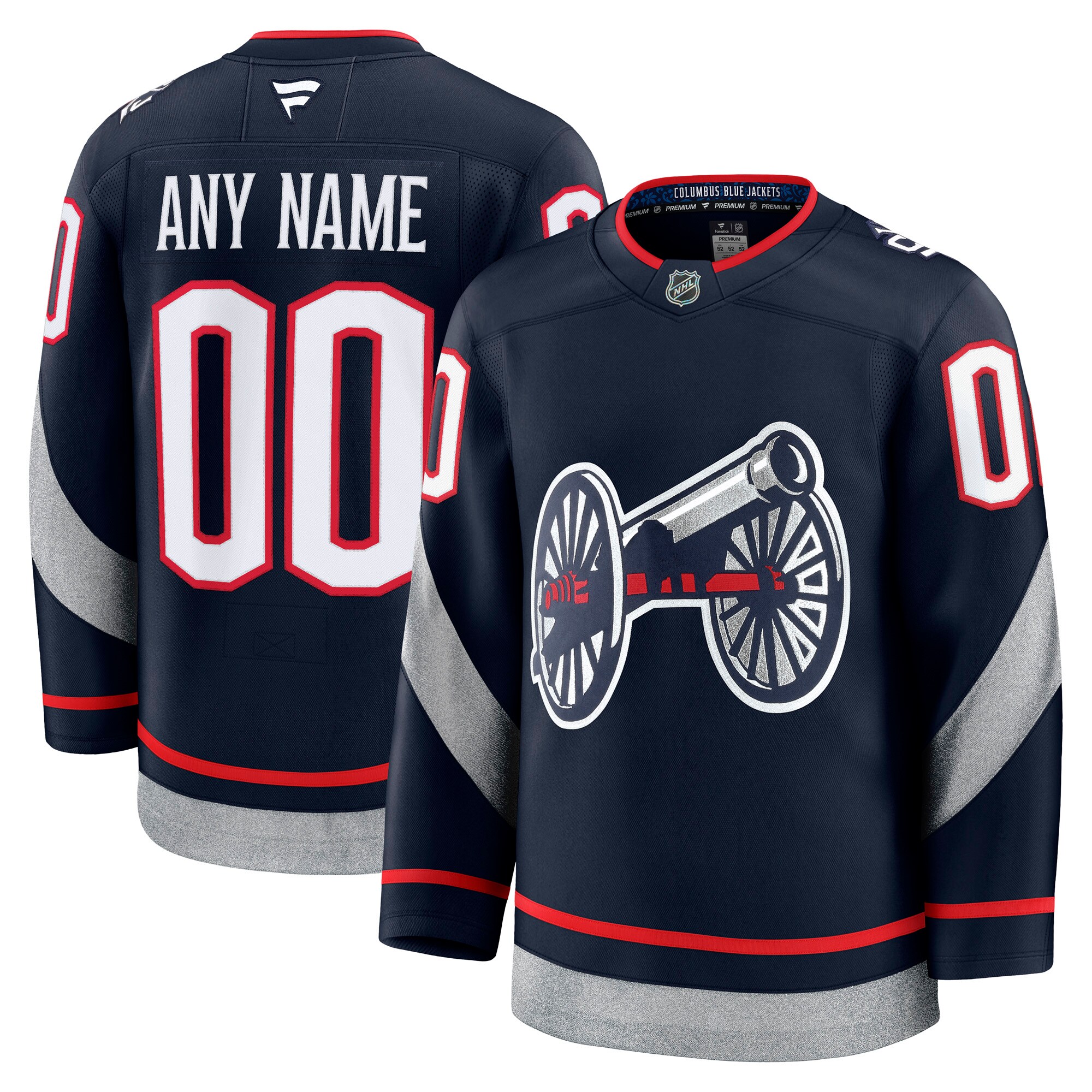 Men's Columbus Blue Jackets Navy 2025 NHL Stadium Series Premium Custom Jersey - JS750 