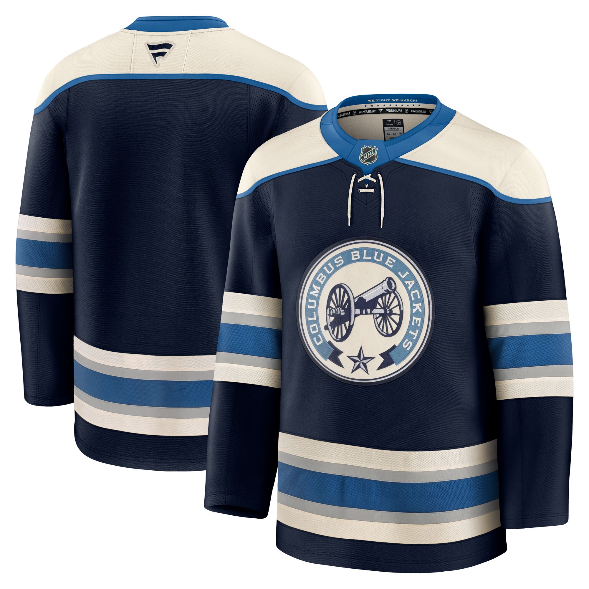 Men's Columbus Blue Jackets Navy Alternate Premium Jersey - JS723 