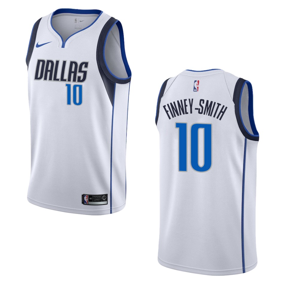 Men's Dallas Mavericks #10 Dorian Finney-smith Association Swingman Jersey - White