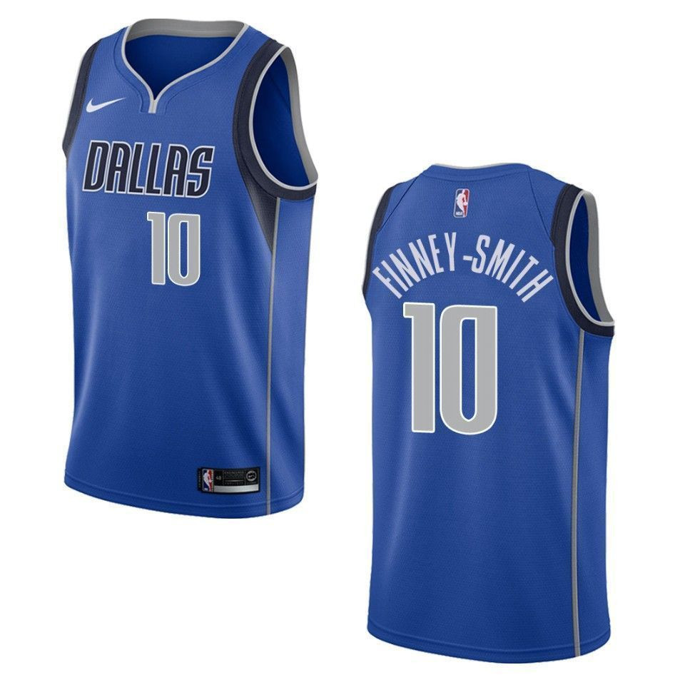 Men's Dallas Mavericks 10 Dorian Finney-smith Icon Swingman Jersey - Blue - JS285 