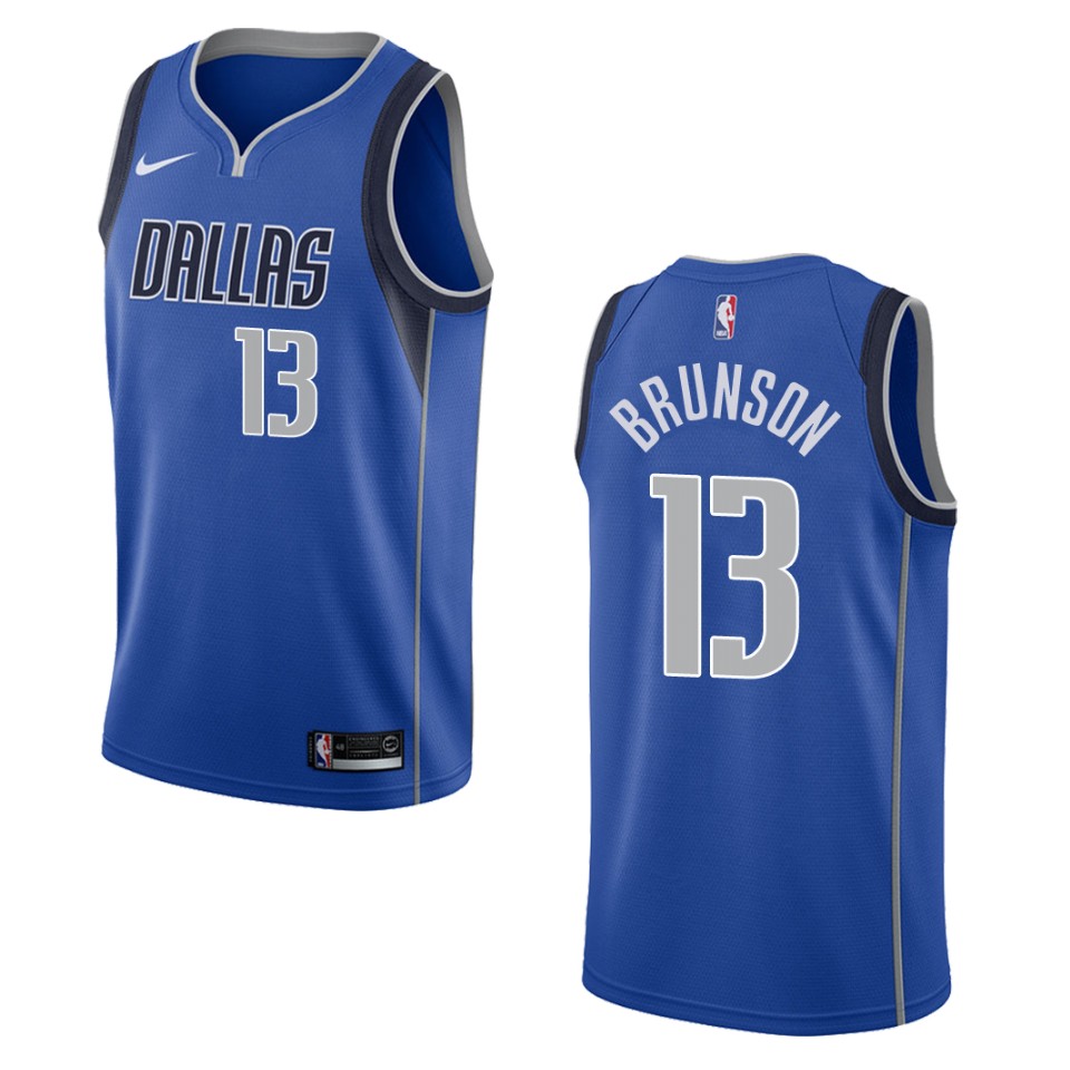 Men's Dallas Mavericks #13 Jalen Brunson Icon Swingman Jersey - Blue