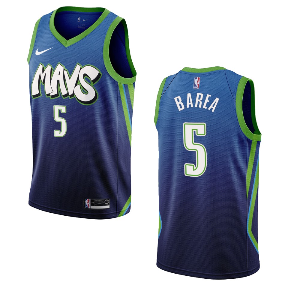 Men's Dallas Mavericks #5 J. J. Barea City Edition Swingman Jersey - Blue