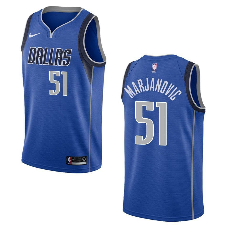 Men's Dallas Mavericks 51 Boban Marjanovic Icon Swingman Jersey - Blue - JS120 