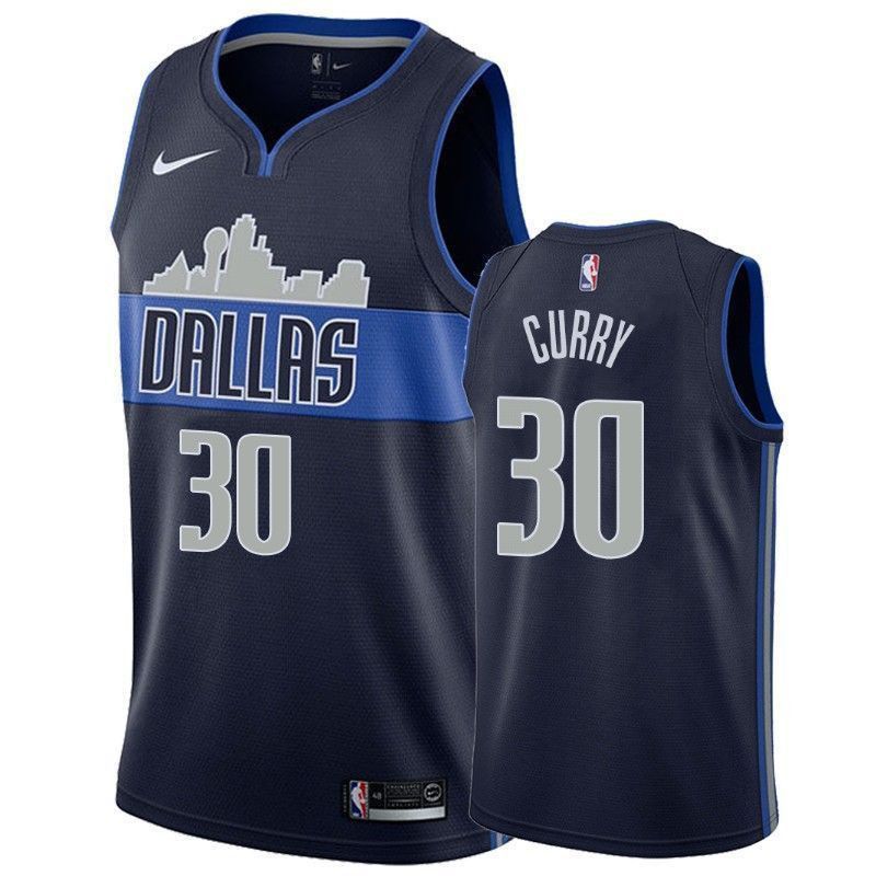 Men's Dallas Mavericks Seth Curry 30 Statet Jersey - JS609 