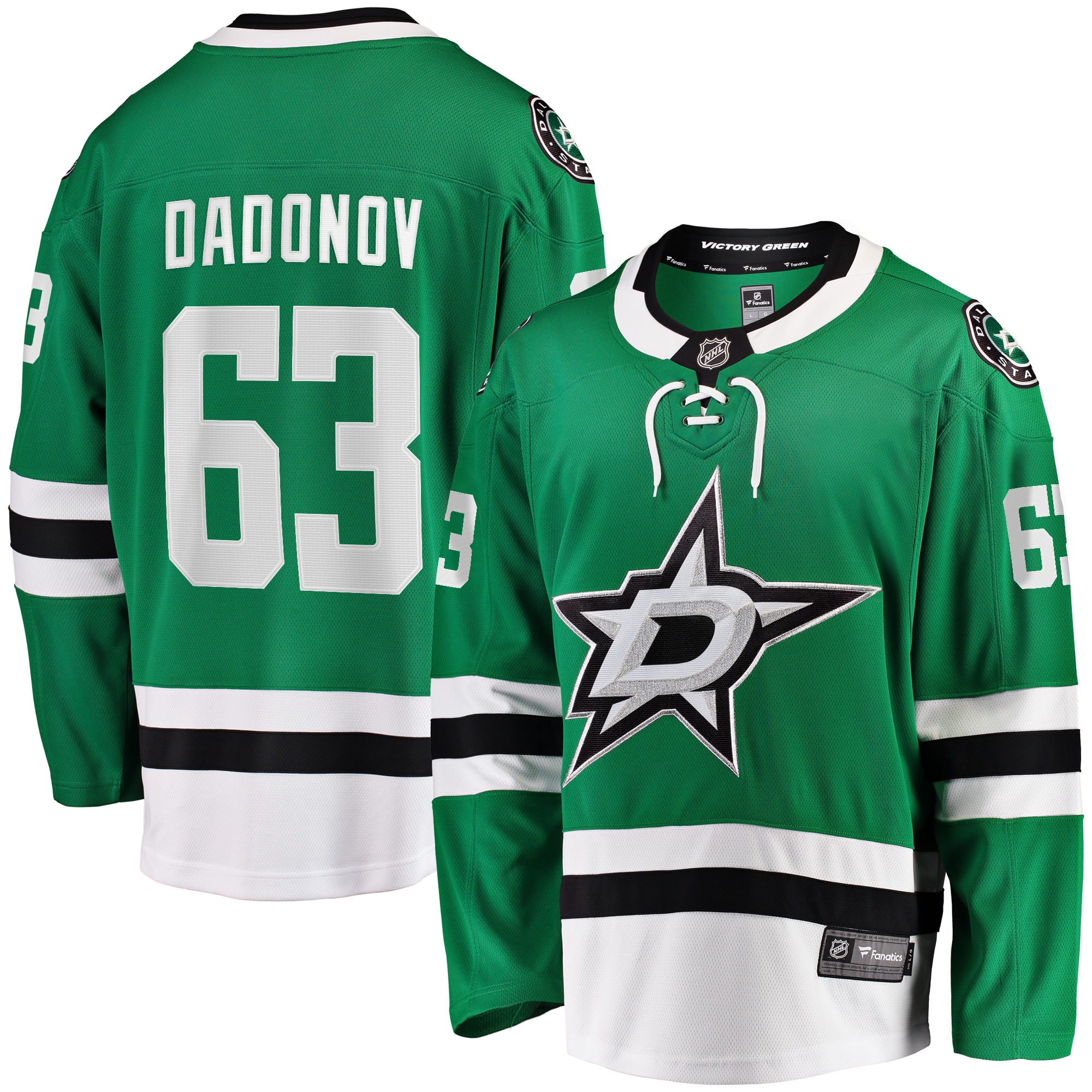 Men's Dallas Stars Evgenii Dadonov Green Home Breakaway Jersey - JS290 
