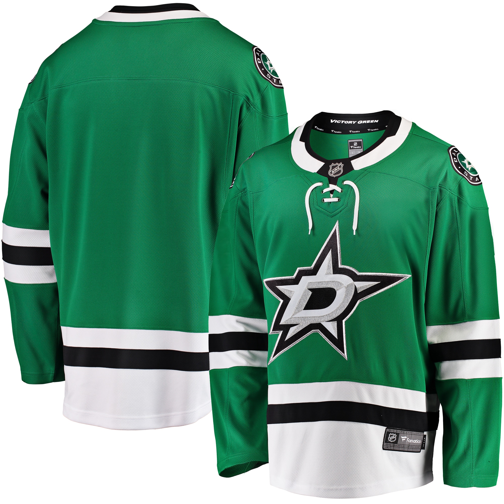Men's Dallas Stars Green Breakaway Home Jersey - JS157 