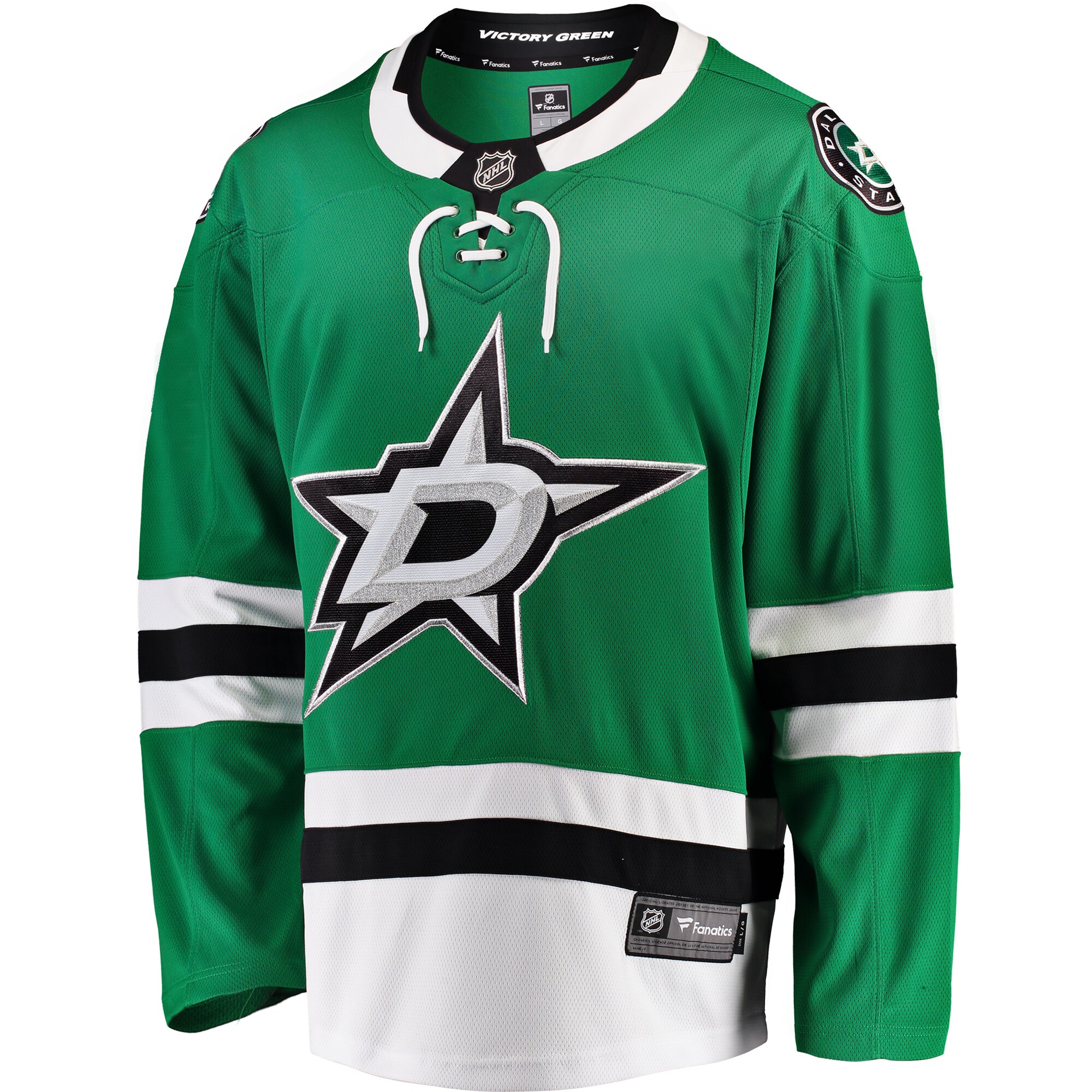 Alternative view of Men's Dallas Stars Green Breakaway Home Jersey - JS573 