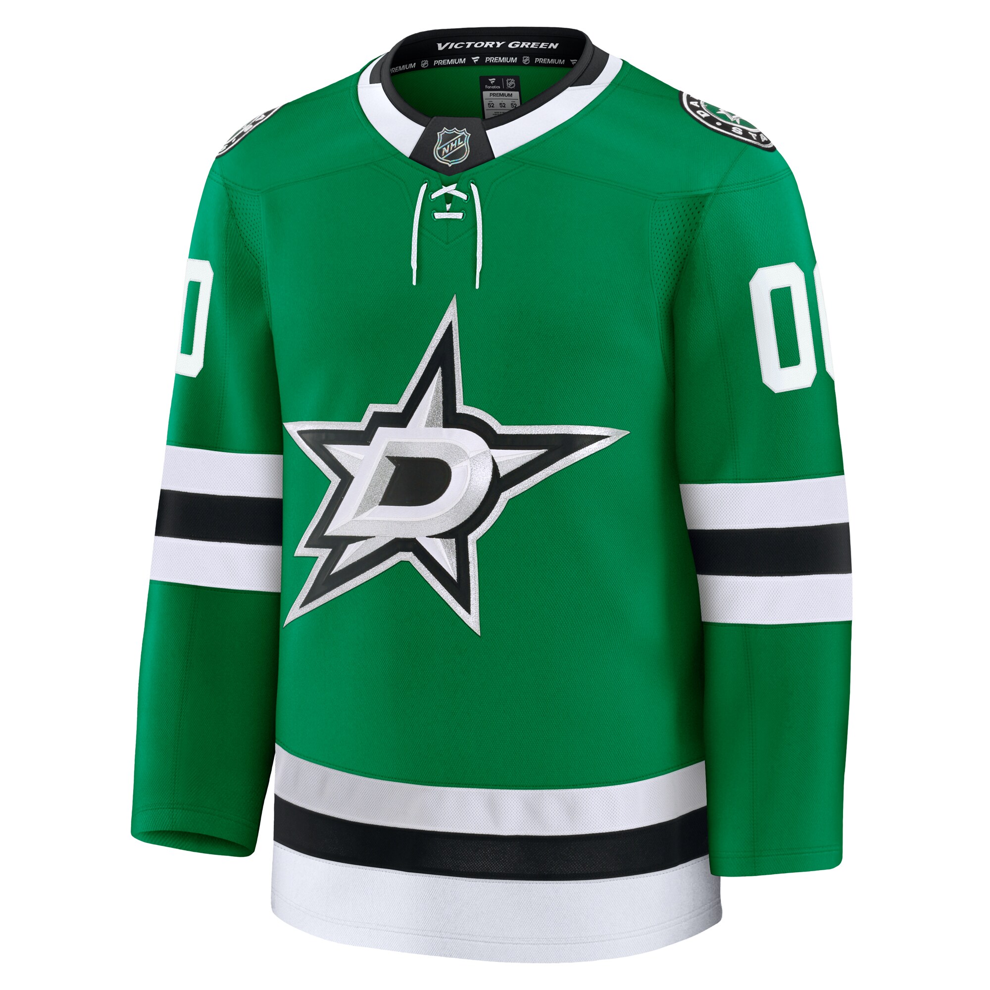 Alternative view of Men's Dallas Stars Kelly Green Home Premium Custom Jersey - JS653 