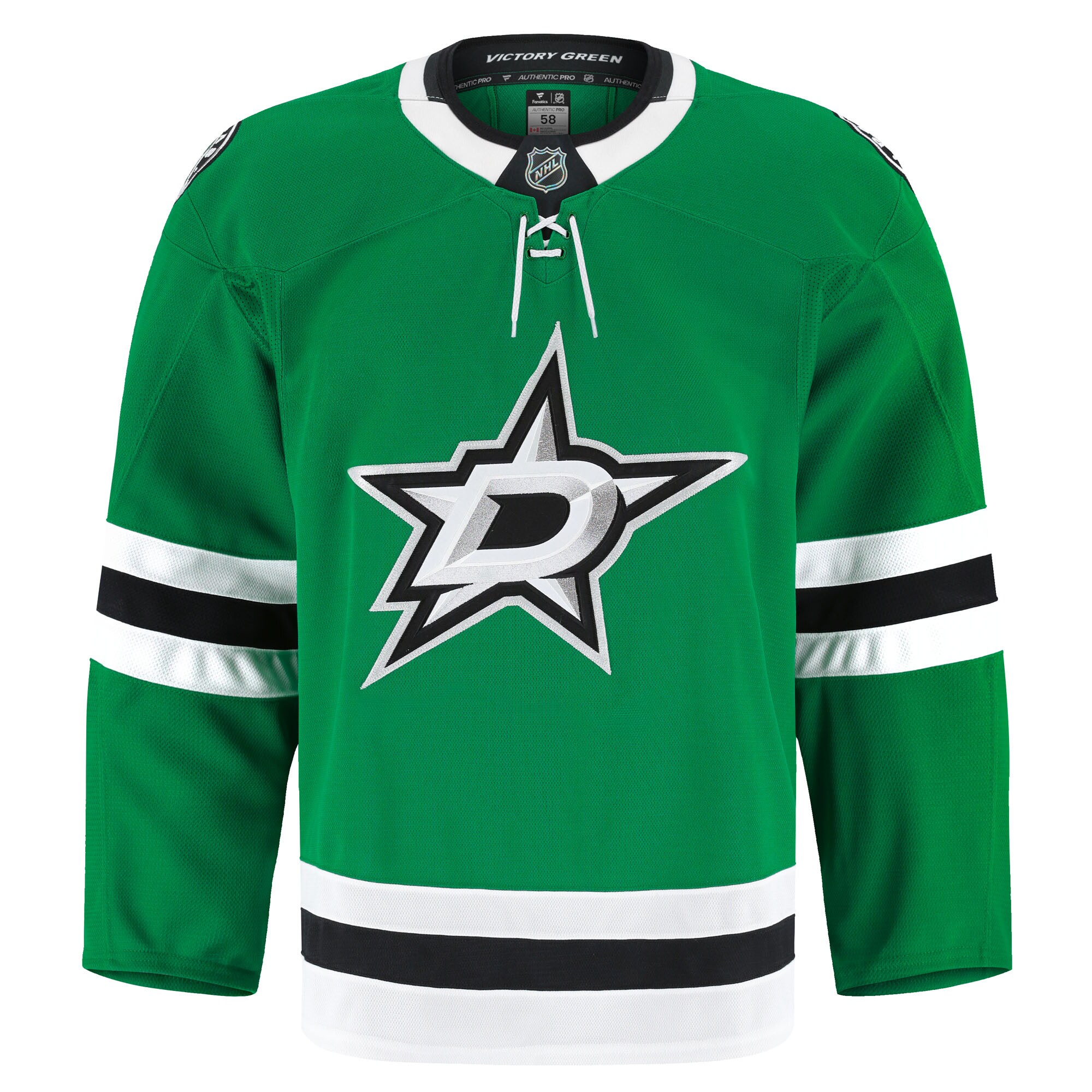Alternative view of Men's Dallas Stars Kelly Green Home Pro Jersey - JS912 