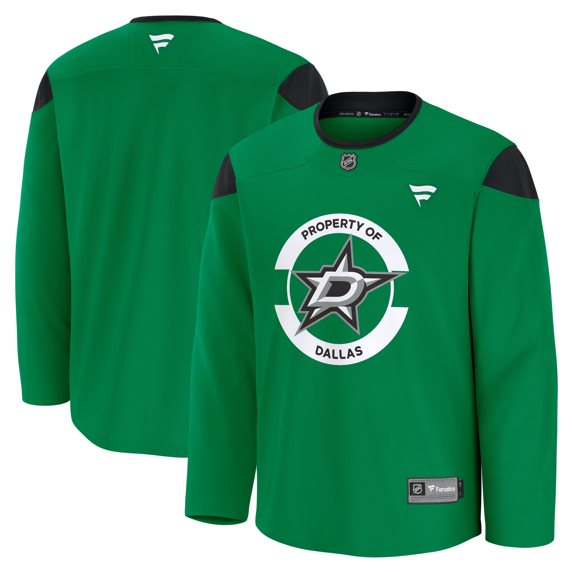 Men's Dallas Stars Kelly Green Team Practice Jersey - JS399 