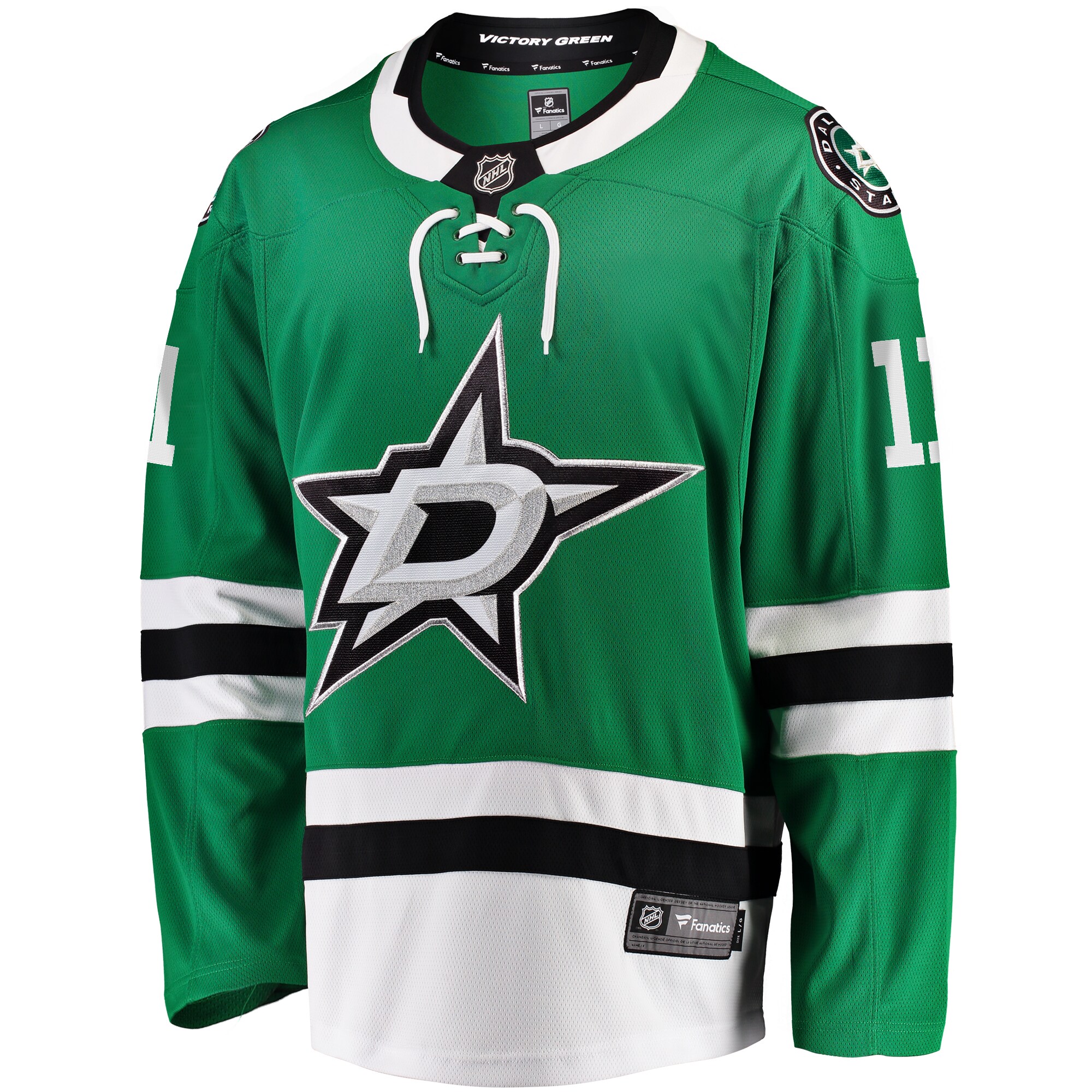 Alternative view of Men's Dallas Stars Logan Stankoven Kelly Green Premier Breakaway Player Jersey - JS304 
