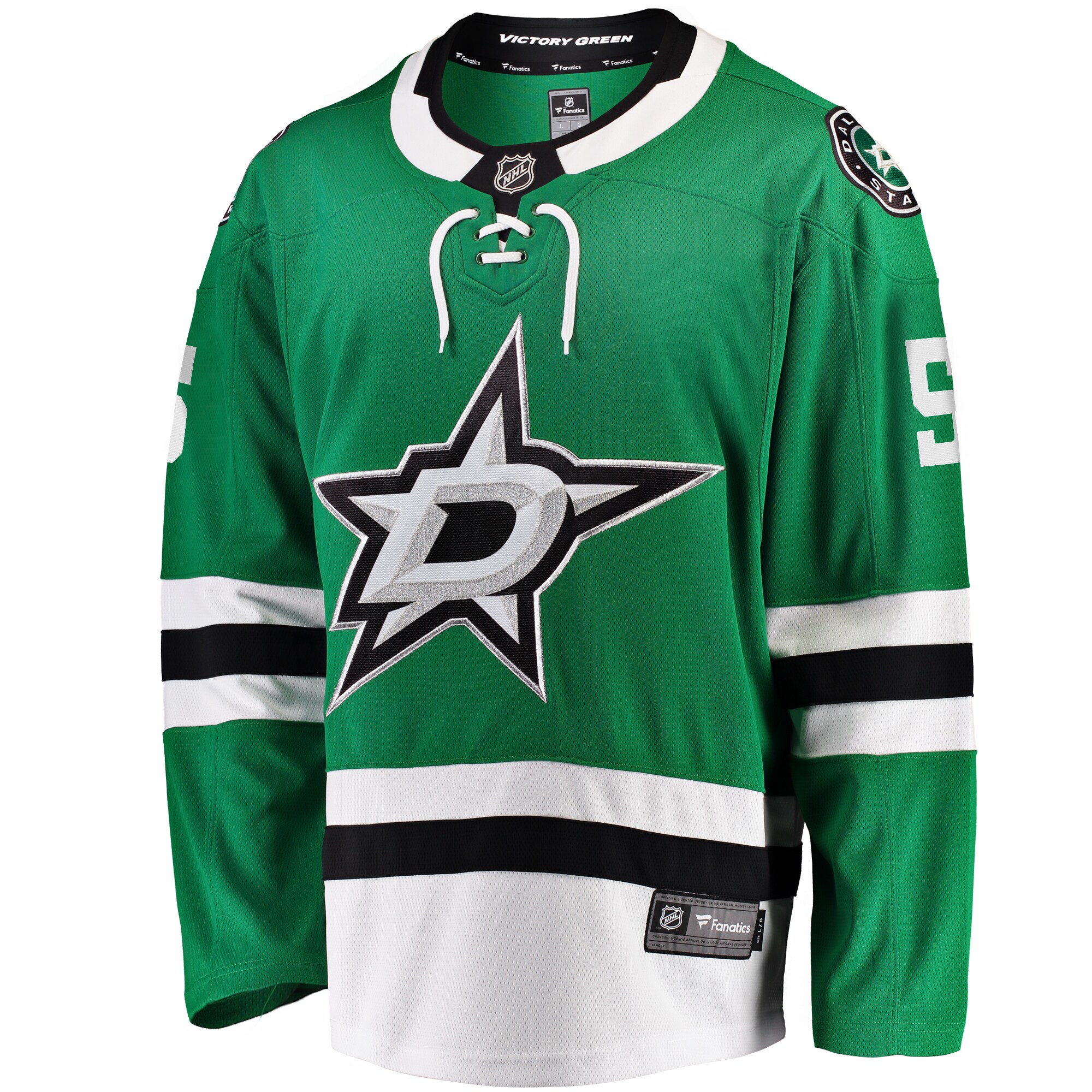 Alternative view of Men's Dallas Stars Nils Lundkvist Kelly Green Home Premier Breakaway Player Jersey - JS534 