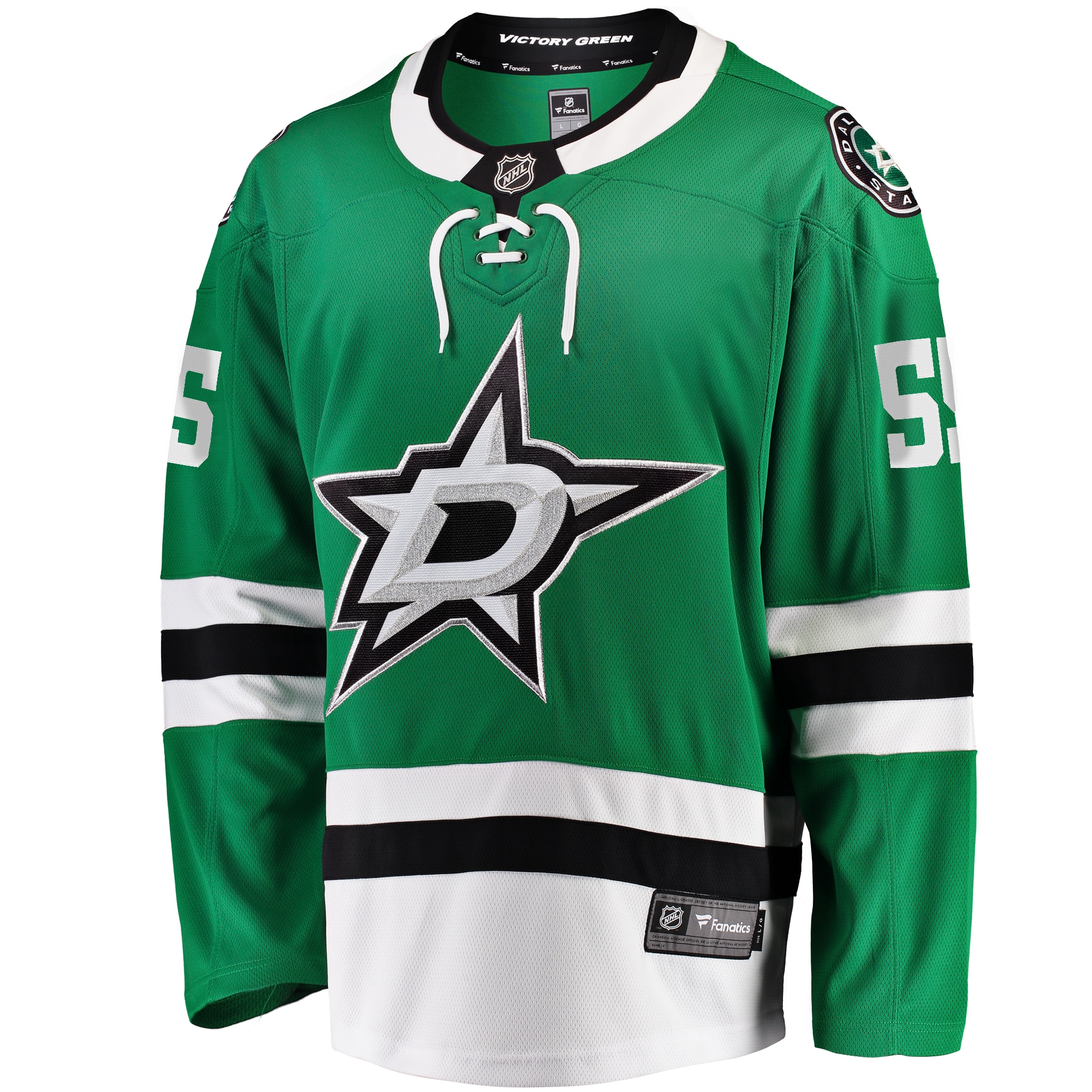 Alternative view of Men's Dallas Stars Thomas Harley Kelly Green Home Premier Breakaway Player Jersey - JS287 
