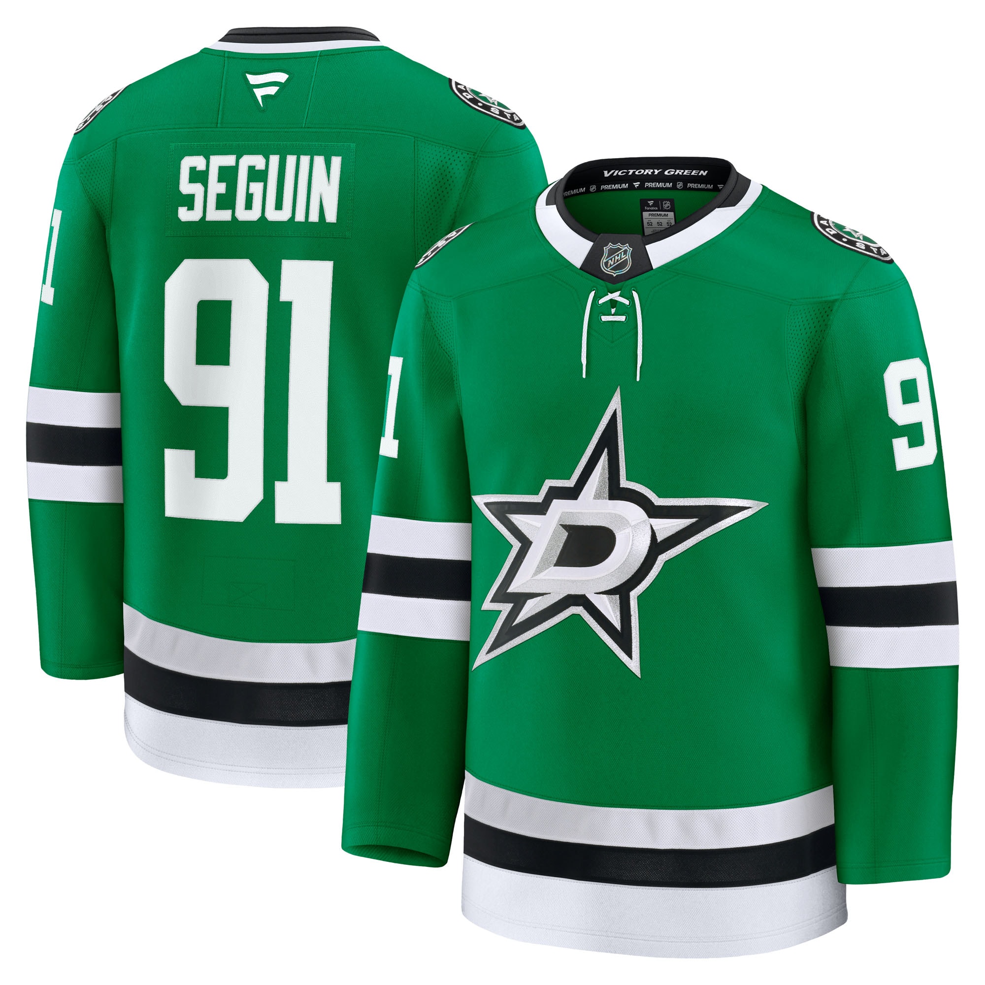 Men's Dallas Stars Tyler Seguin Kelly Green Home Premium Jersey - JS796 