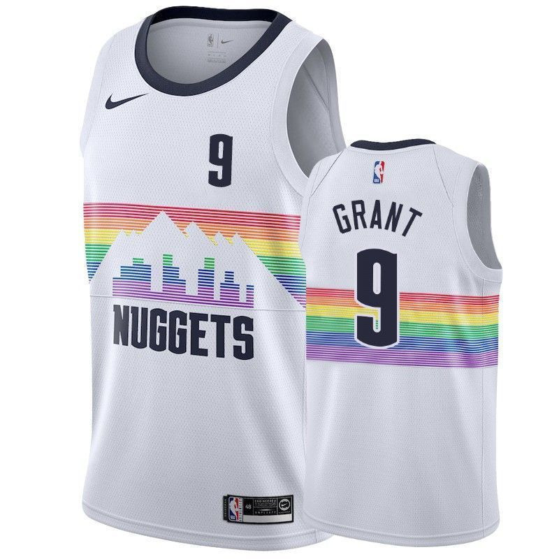 Men's Denver Nuggets Jerami Grant 9 City Men's Jersey - JS830 