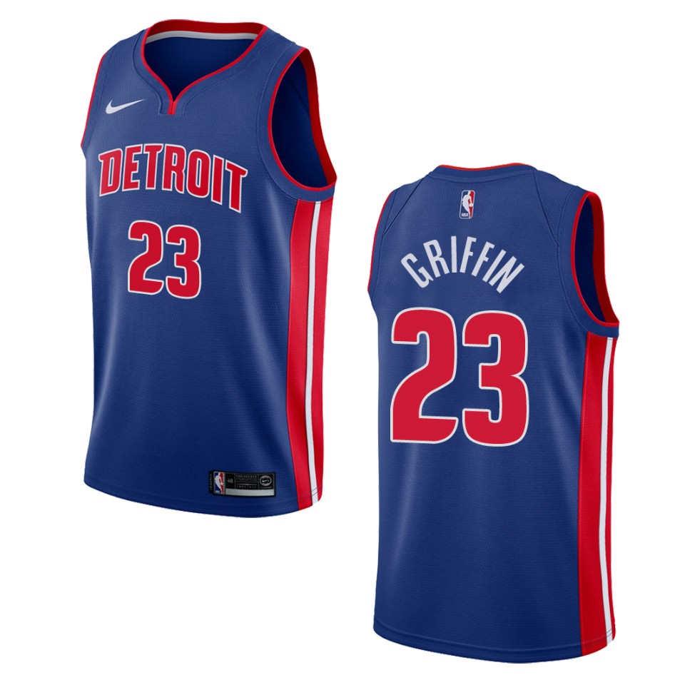 Men's Detroit Pistons #23 Blake Griffin Icon Swingman Jersey - Blue