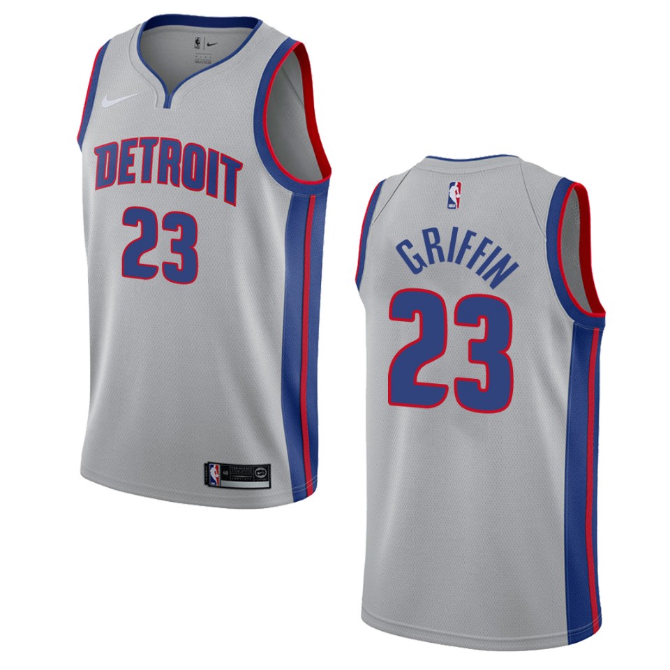 Men's Detroit Pistons #23 Blake Griffin Statement Swingman Jersey - Gray