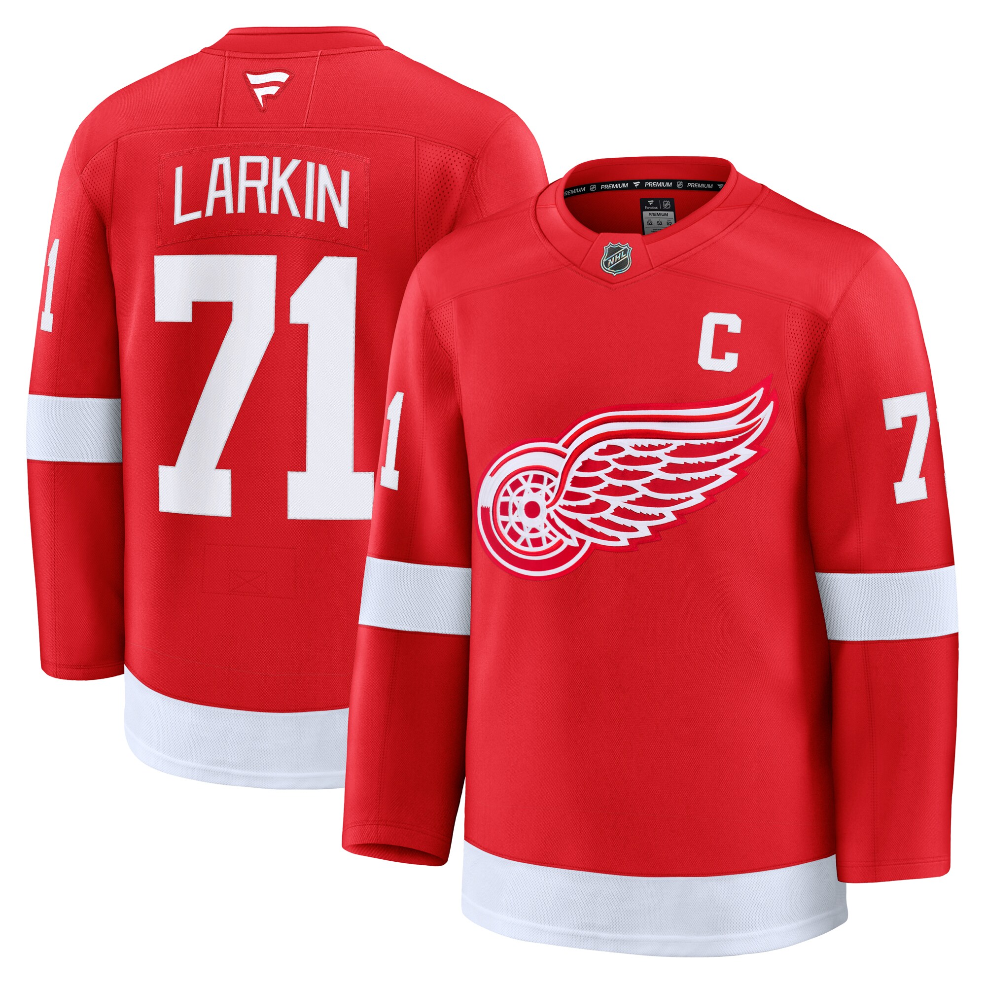 Men's Detroit Red Wings Dylan Larkin Red Home Premium Jersey - JS725 