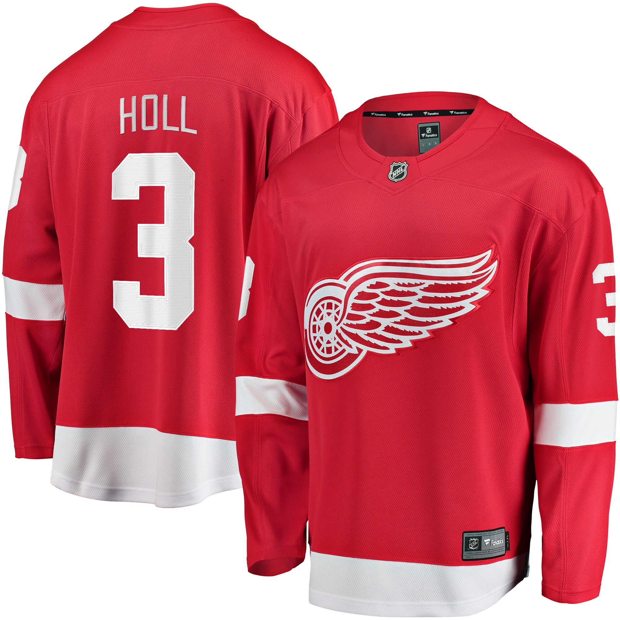 Men's Detroit Red Wings Justin Holl Red Home Breakaway Jersey - JS604 