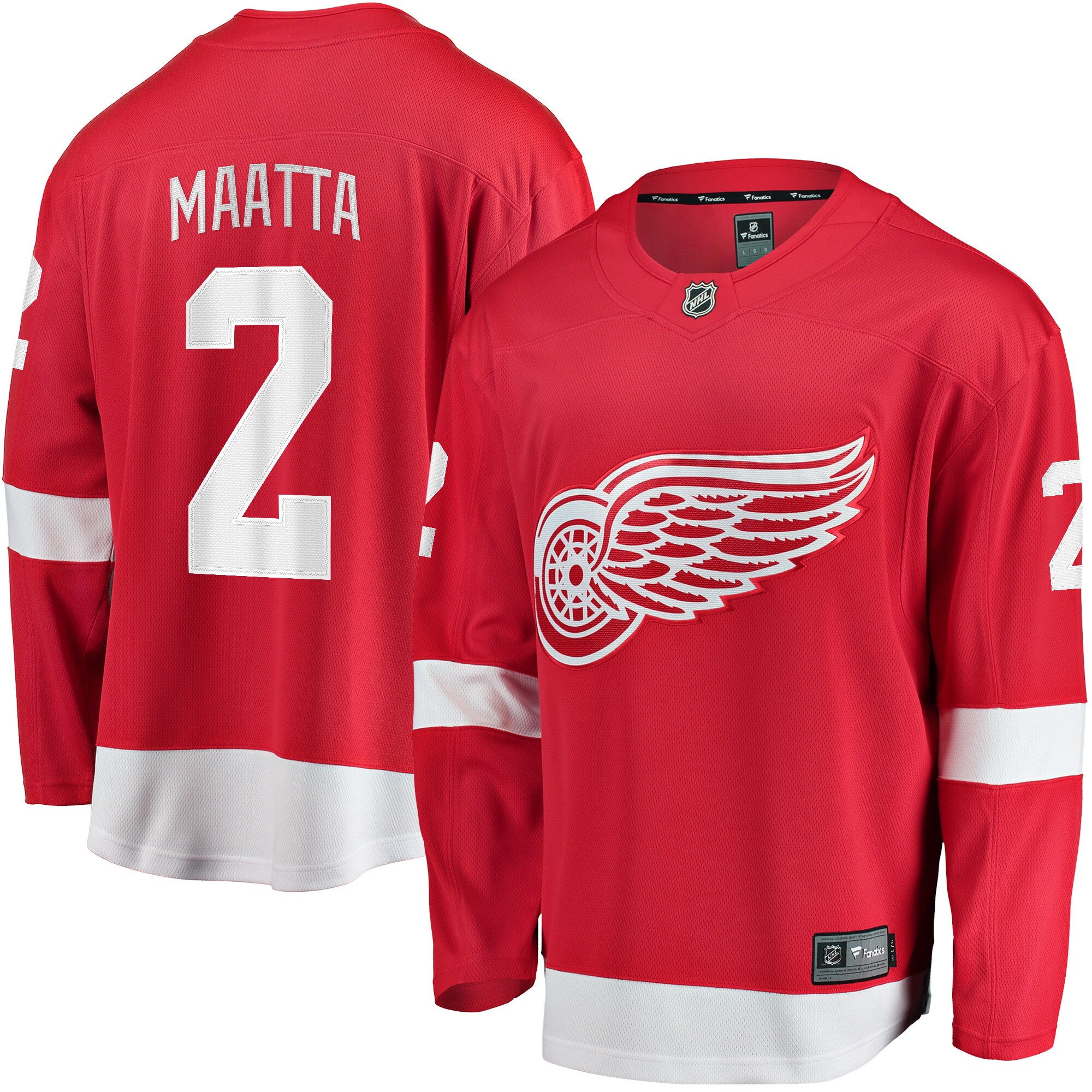 Men's Detroit Red Wings Olli Maatta Red Home Breakaway Player Jersey - JS356 