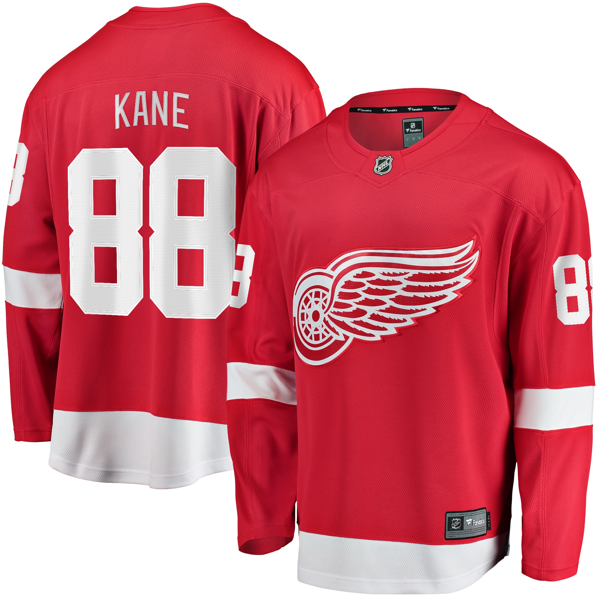 Men's Detroit Red Wings Patrick Kane Red Home Breakaway Player Jersey - JS932 