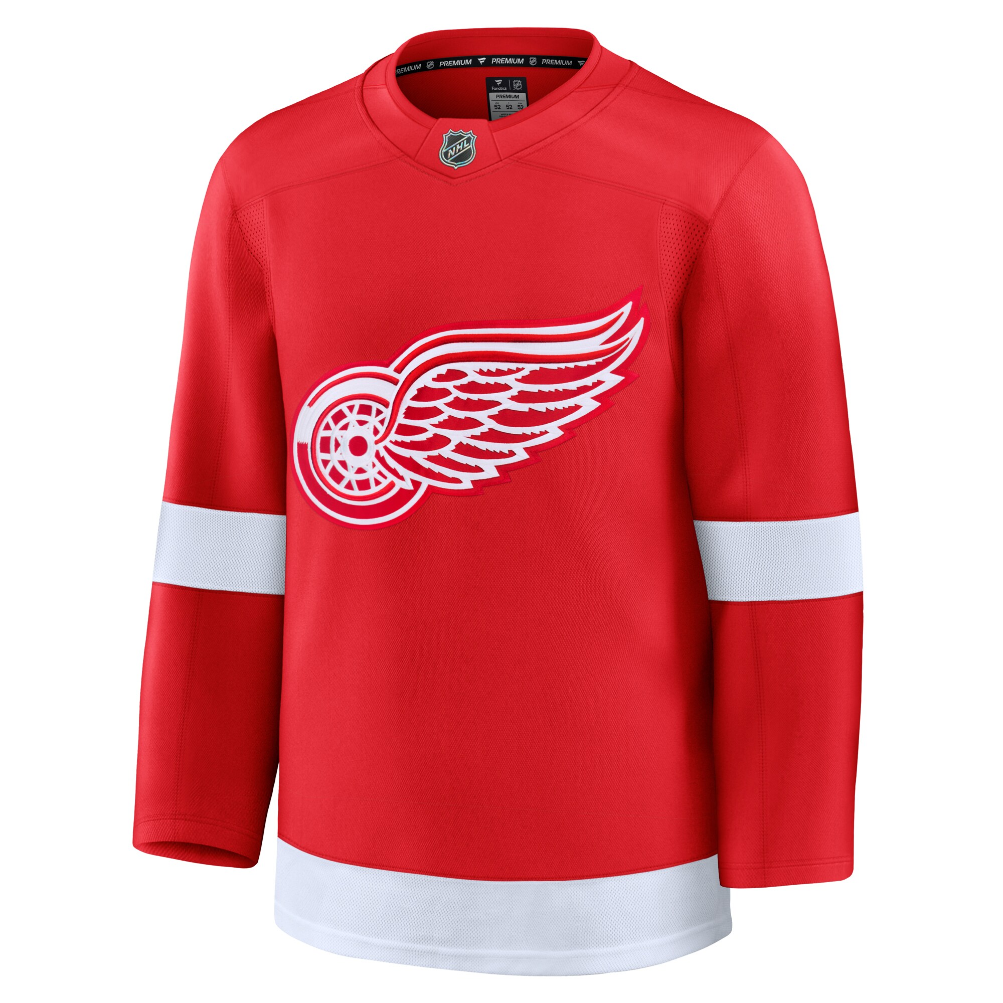 Alternative view of Men's Detroit Red Wings Red Home Premium Jersey - JS763 