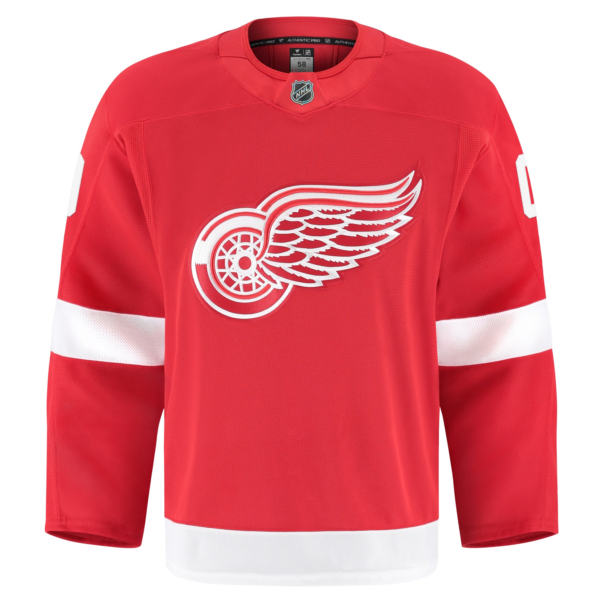 Alternative view of Men's Detroit Red Wings Red Home Pro Custom Jersey - JS632 